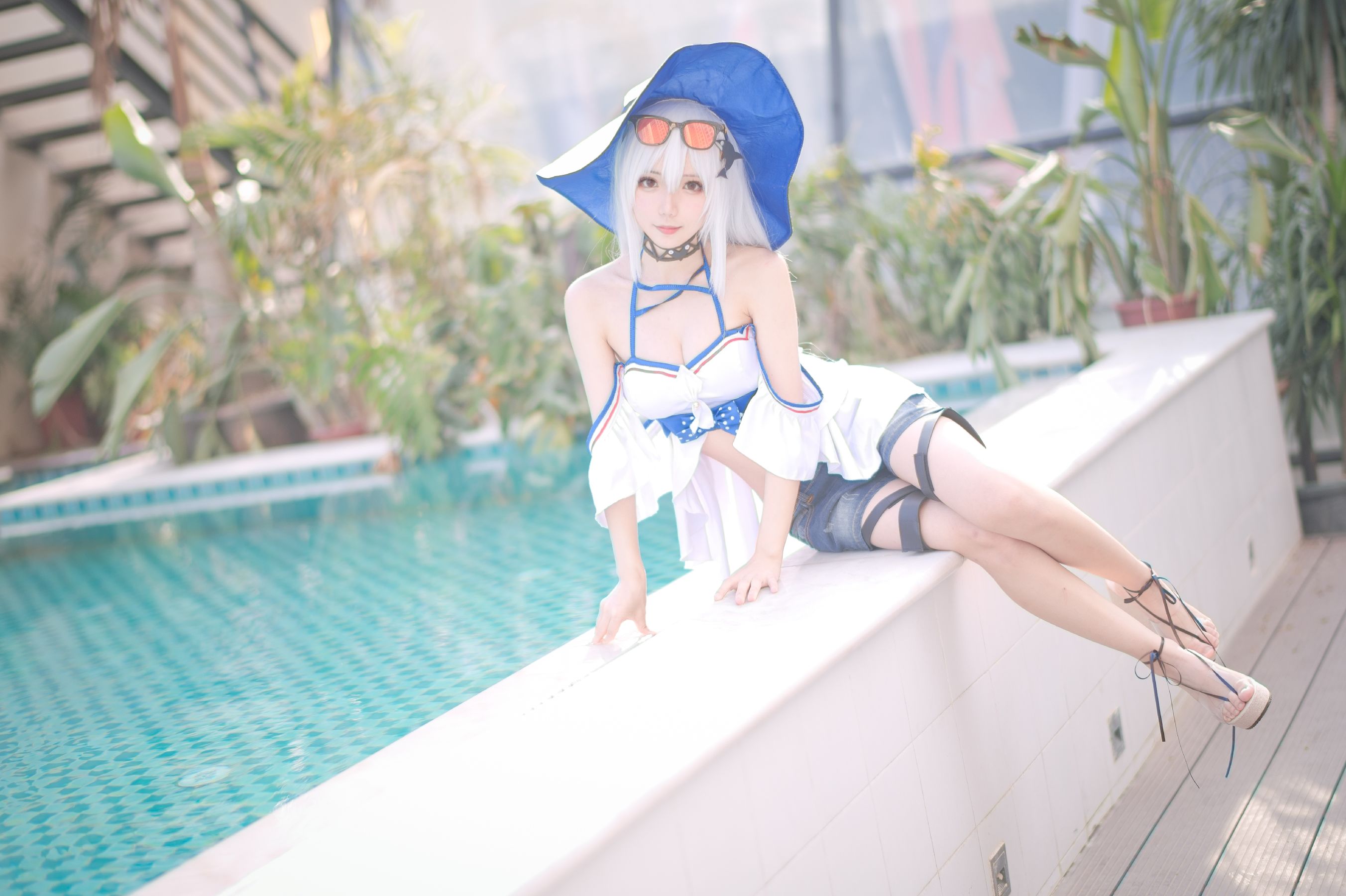 [福利COS] 花柒Hana - 斯卡蒂泳装  第14张