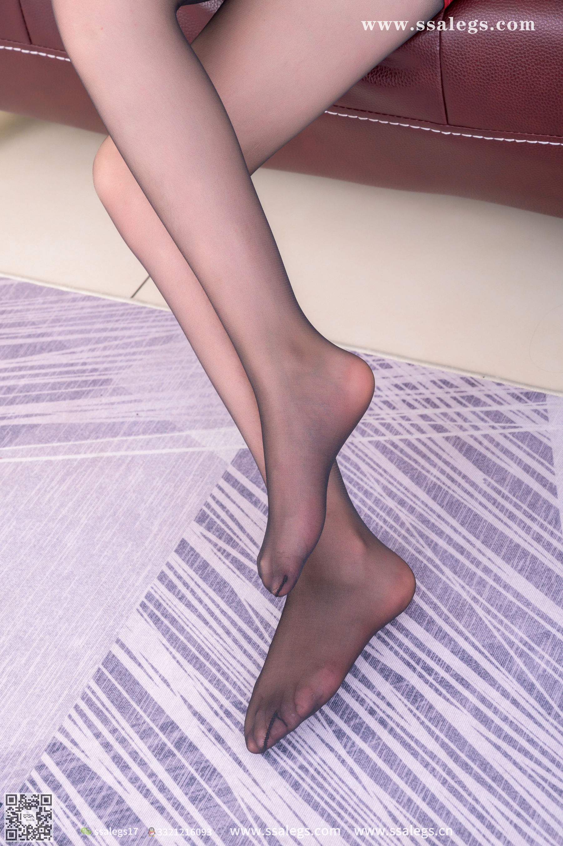 [SSA丝社] No.433 秋秋 仿鳄鱼皮吊带连衣裙黑丝写真  第41张