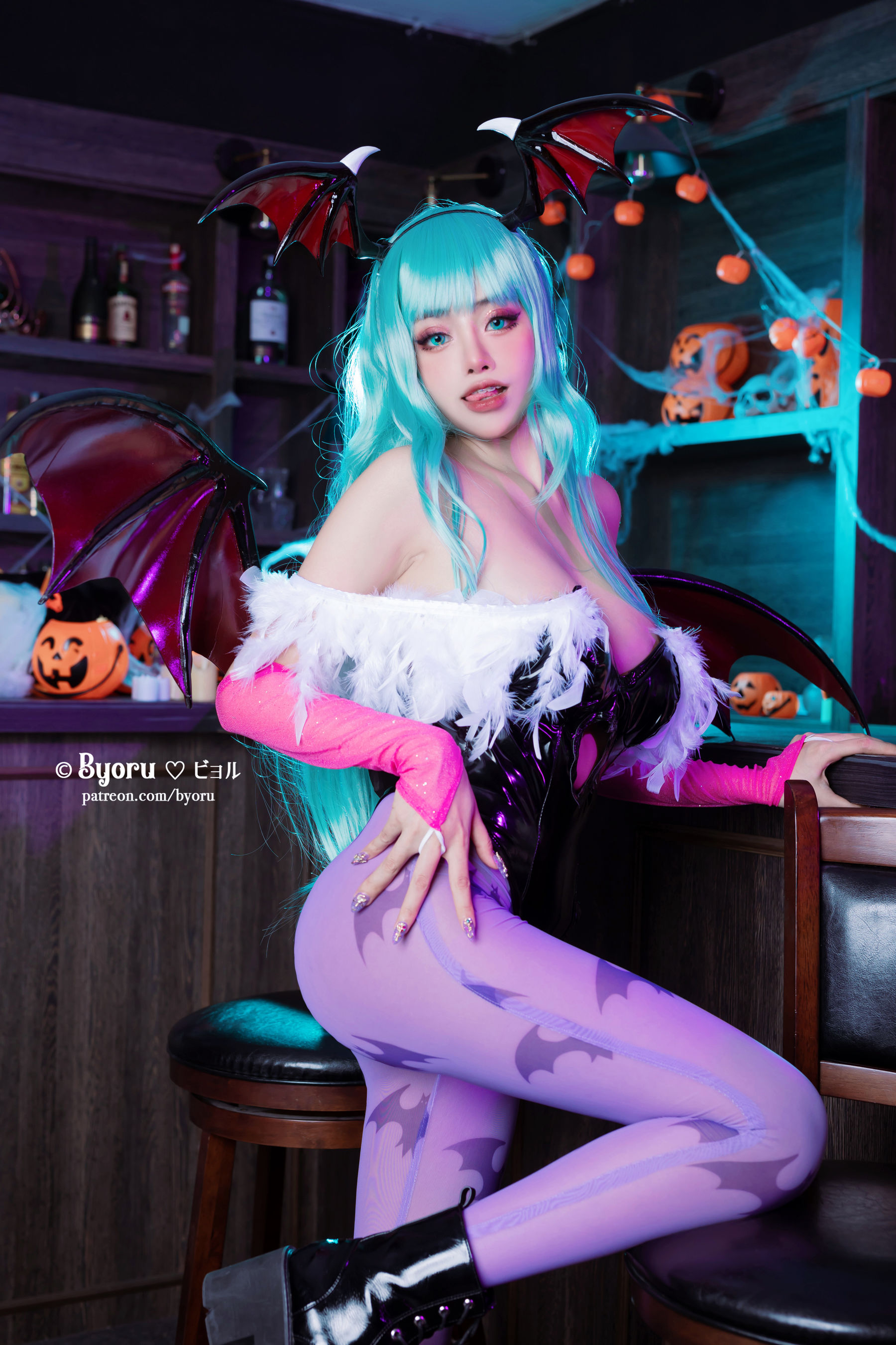 [福利COS] 日本性感萝莉Byoru - Morrigan  第4张