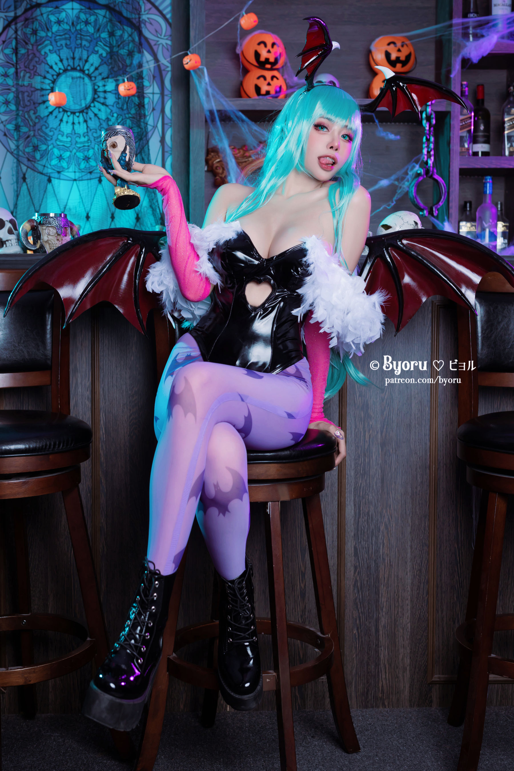 [福利COS] 日本性感萝莉Byoru - Morrigan  第2张