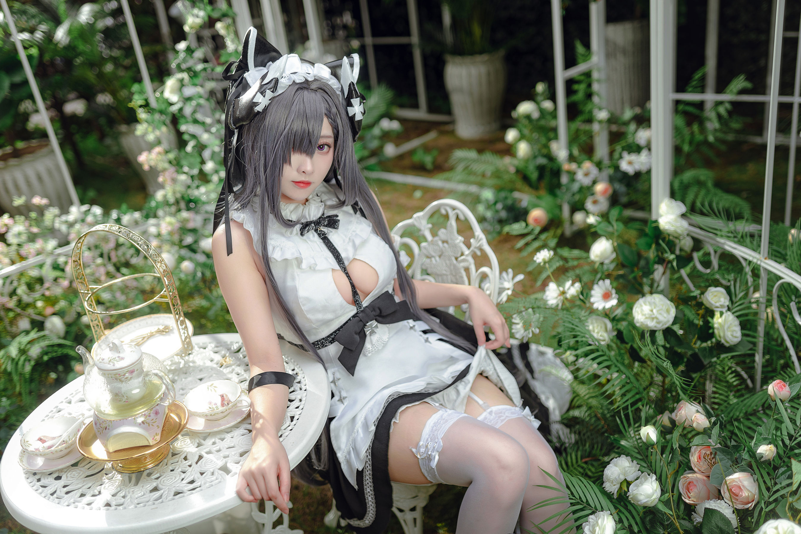 [福利COS] 宫本桜 - 奥古斯特女仆装  第6张