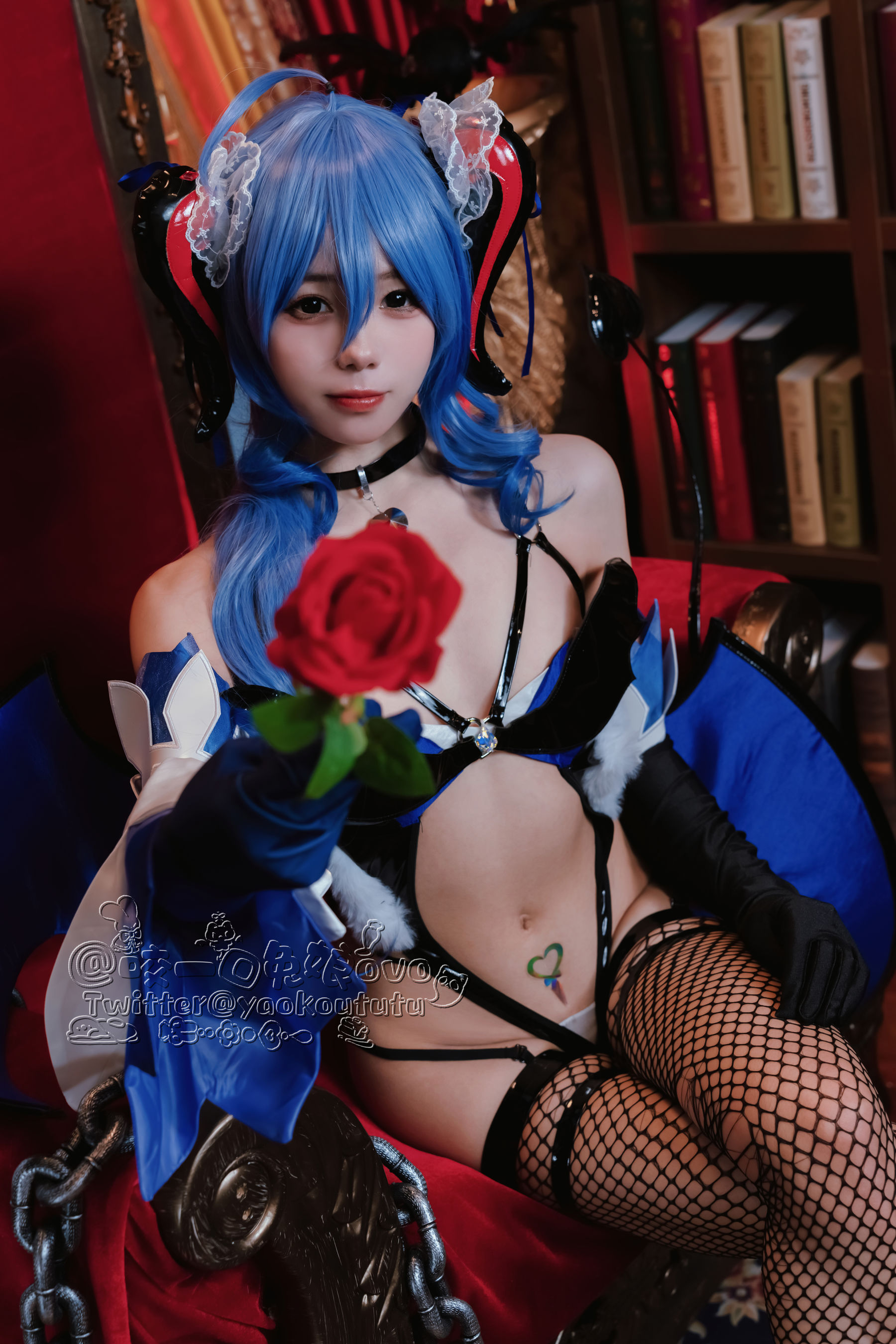 [福利COS] 咬一口兔娘 - 甘雨魅魔