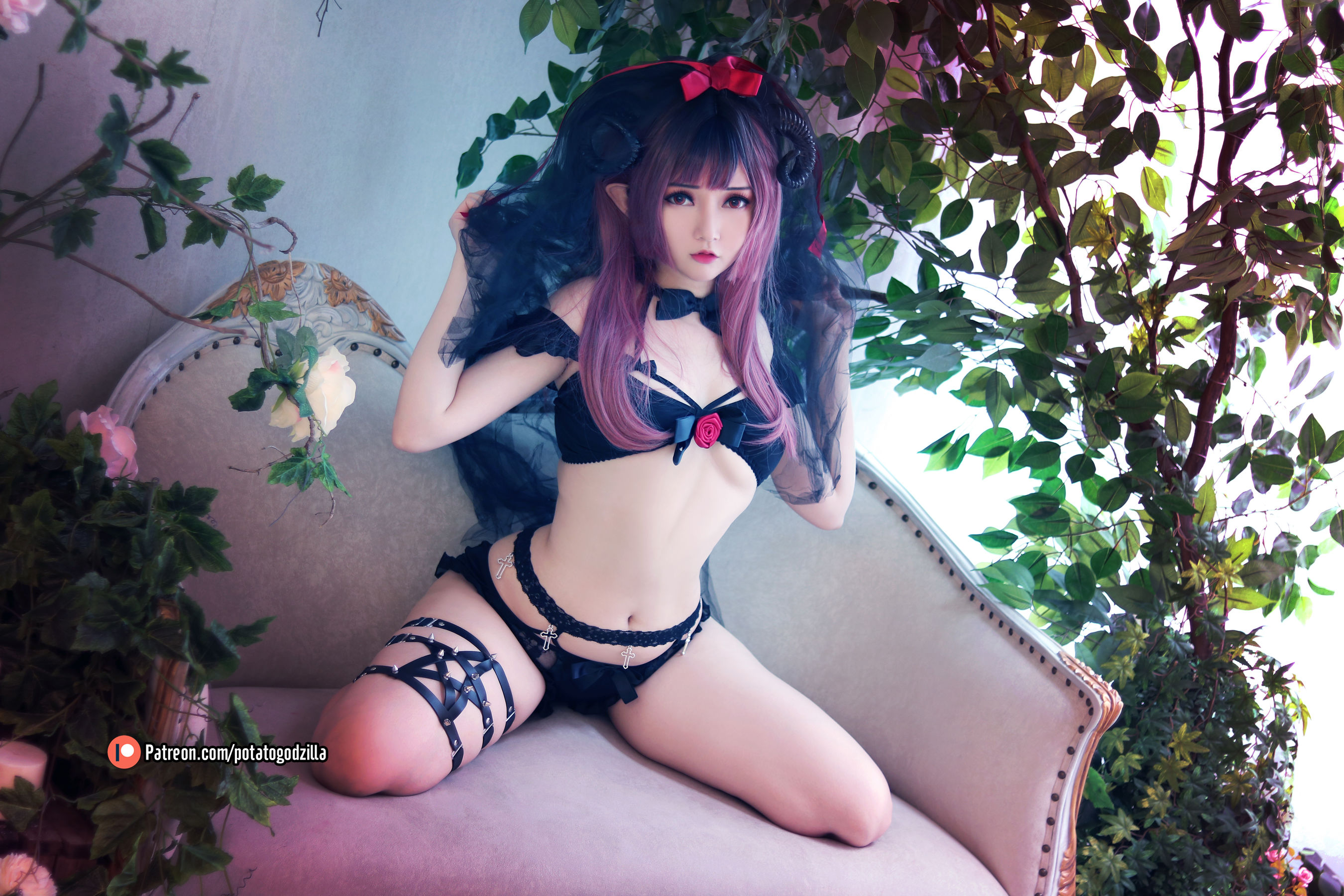 Coser小姐姐Potato Godzilla - Lil Devil Bride  第15张