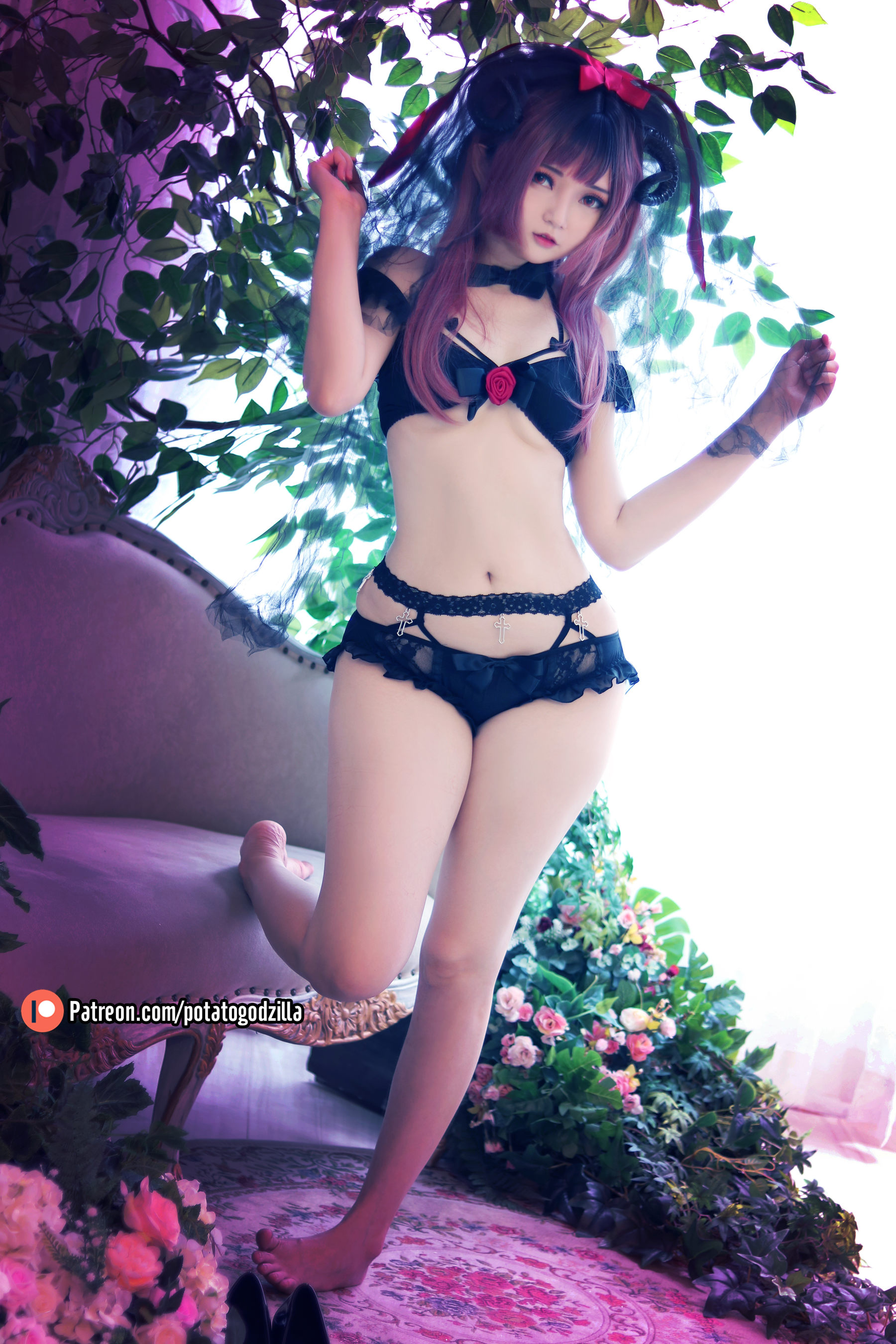Coser小姐姐Potato Godzilla - Lil Devil Bride  第19张