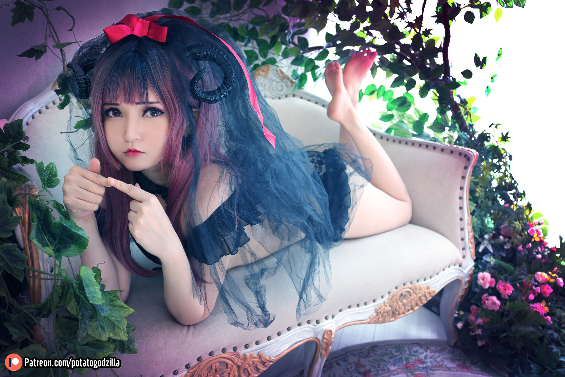 Coser小姐姐Potato Godzilla - Lil Devil Bride  第30张