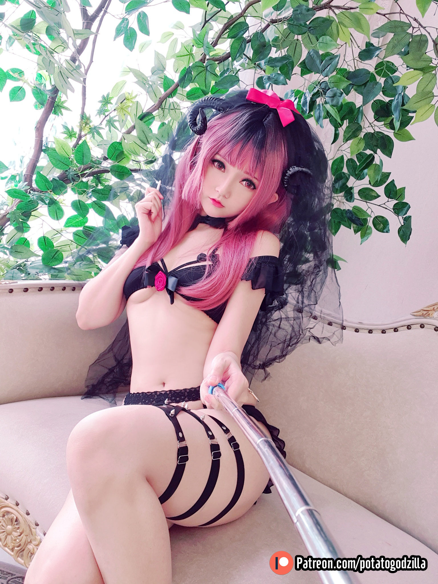 Coser小姐姐Potato Godzilla - Lil Devil Bride  第49张