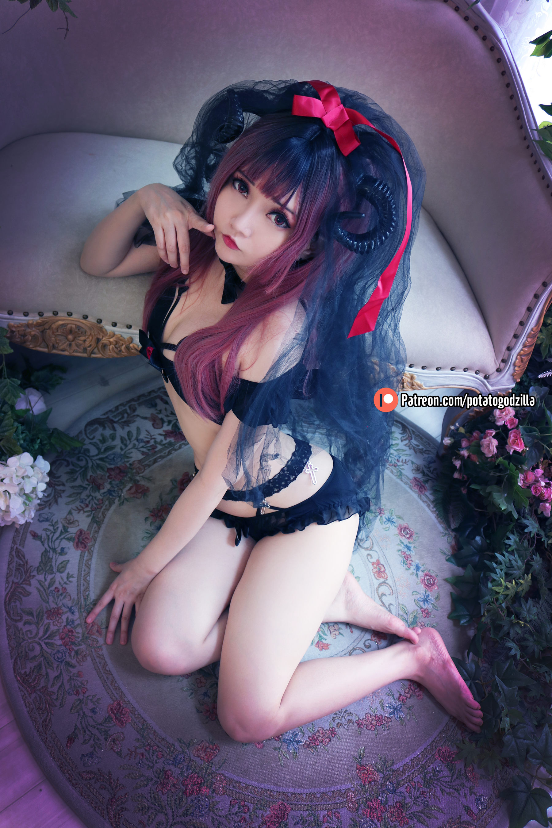 Coser小姐姐Potato Godzilla - Lil Devil Bride  第26张