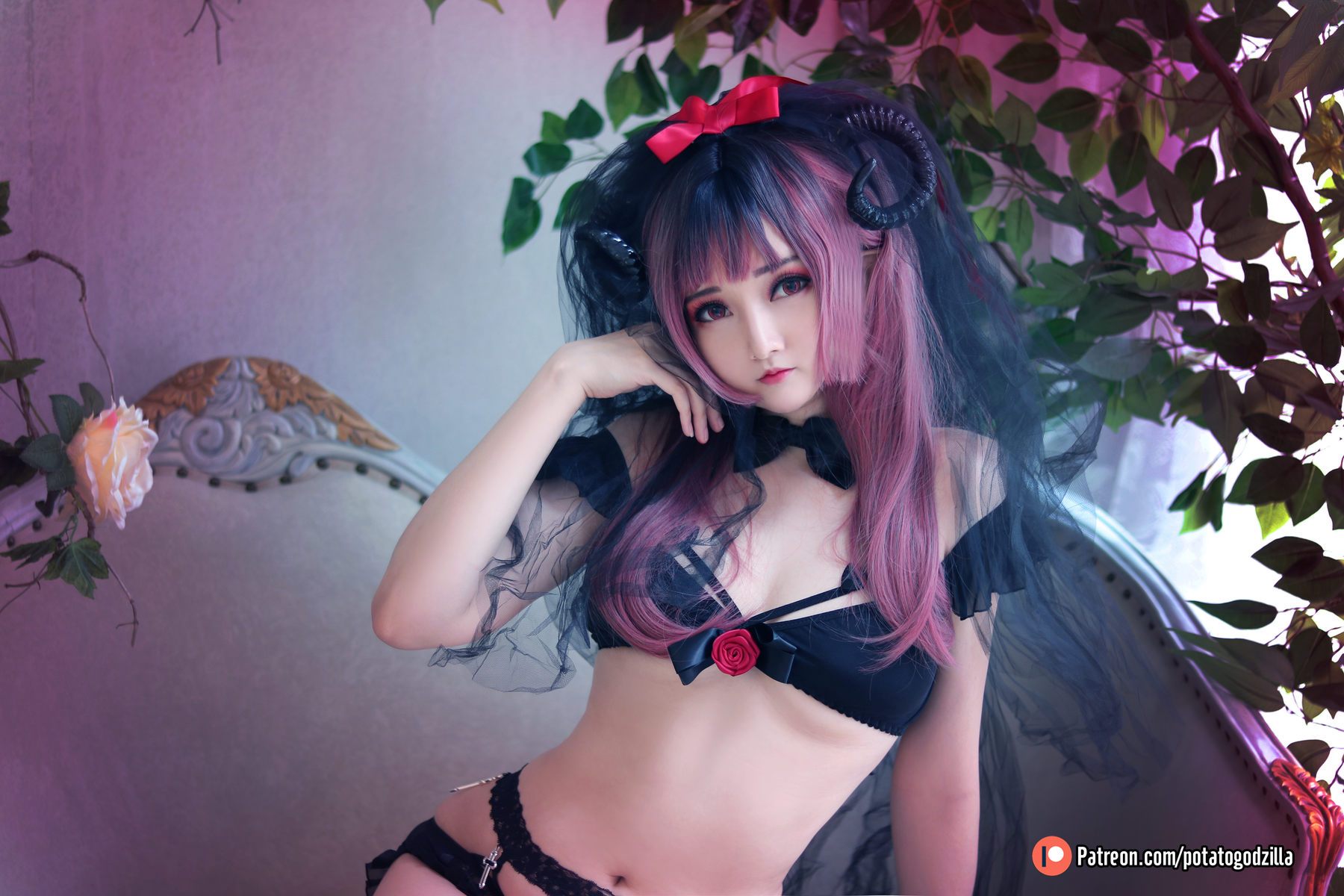 Coser小姐姐Potato Godzilla - Lil Devil Bride  第4张