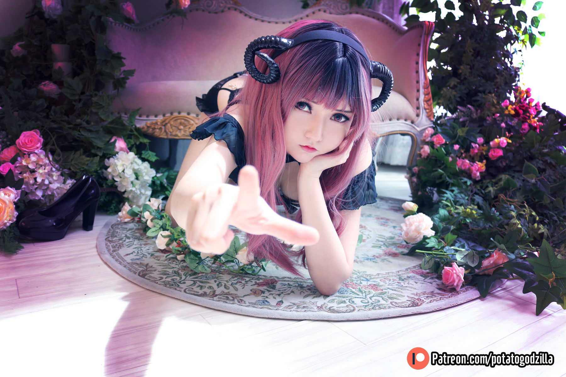 Coser小姐姐Potato Godzilla - Lil Devil Bride  第34张