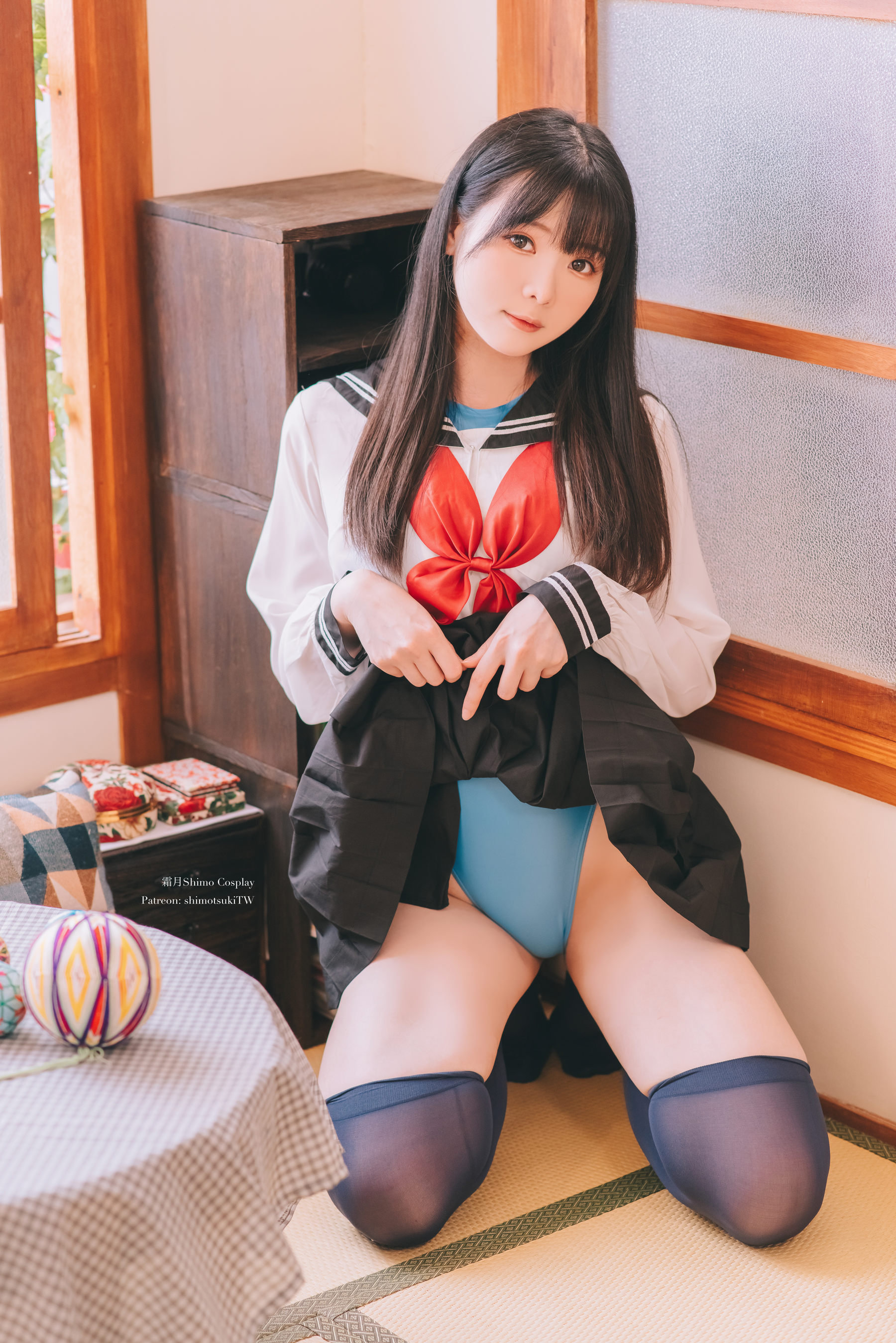 微博妹纸霜月shimo - Swimsuit X Sailor  第3张