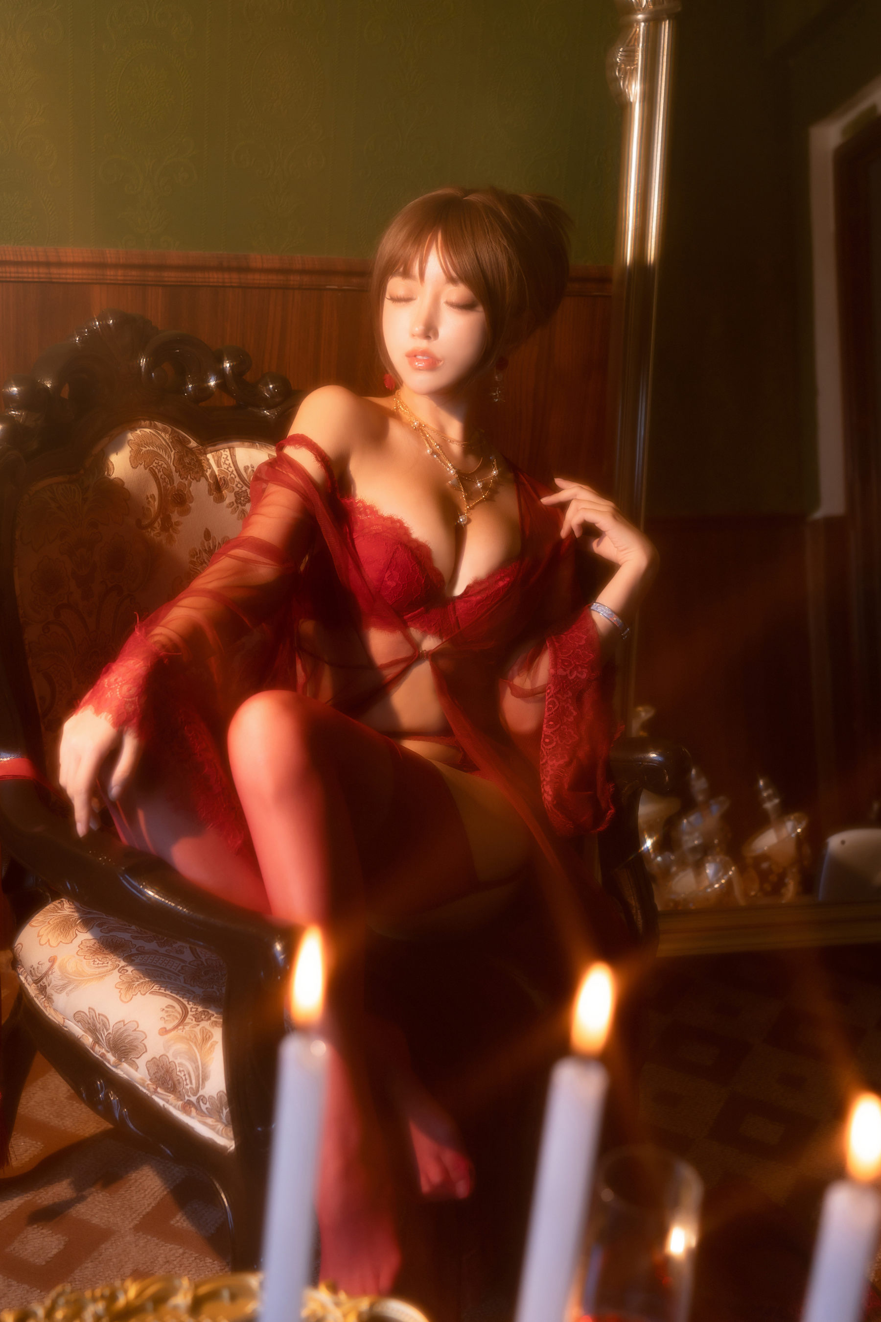 斗鱼米线线sama写真 - 温柔小妈  第33张