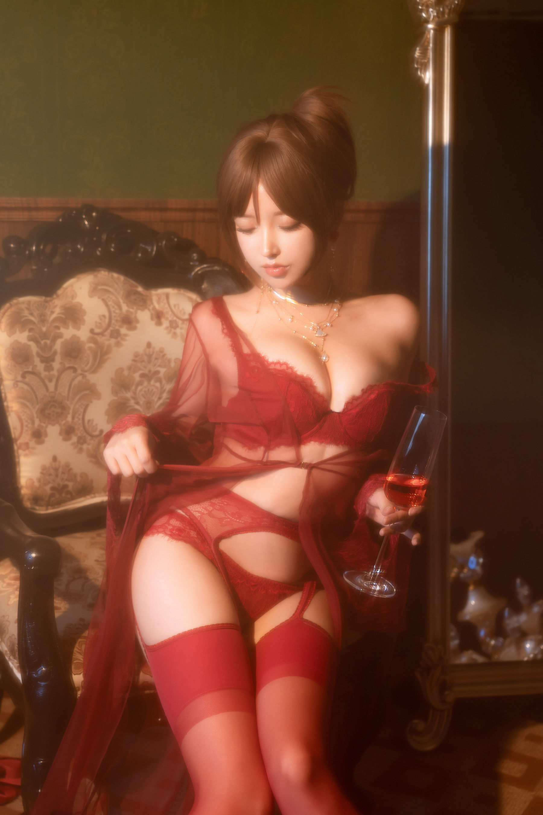 斗鱼米线线sama写真 - 温柔小妈  第42张