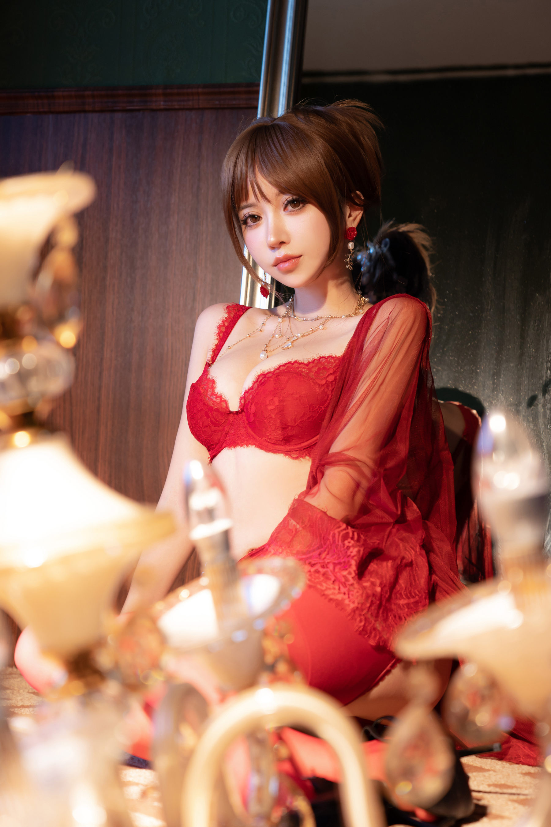 斗鱼米线线sama写真 - 温柔小妈  第23张