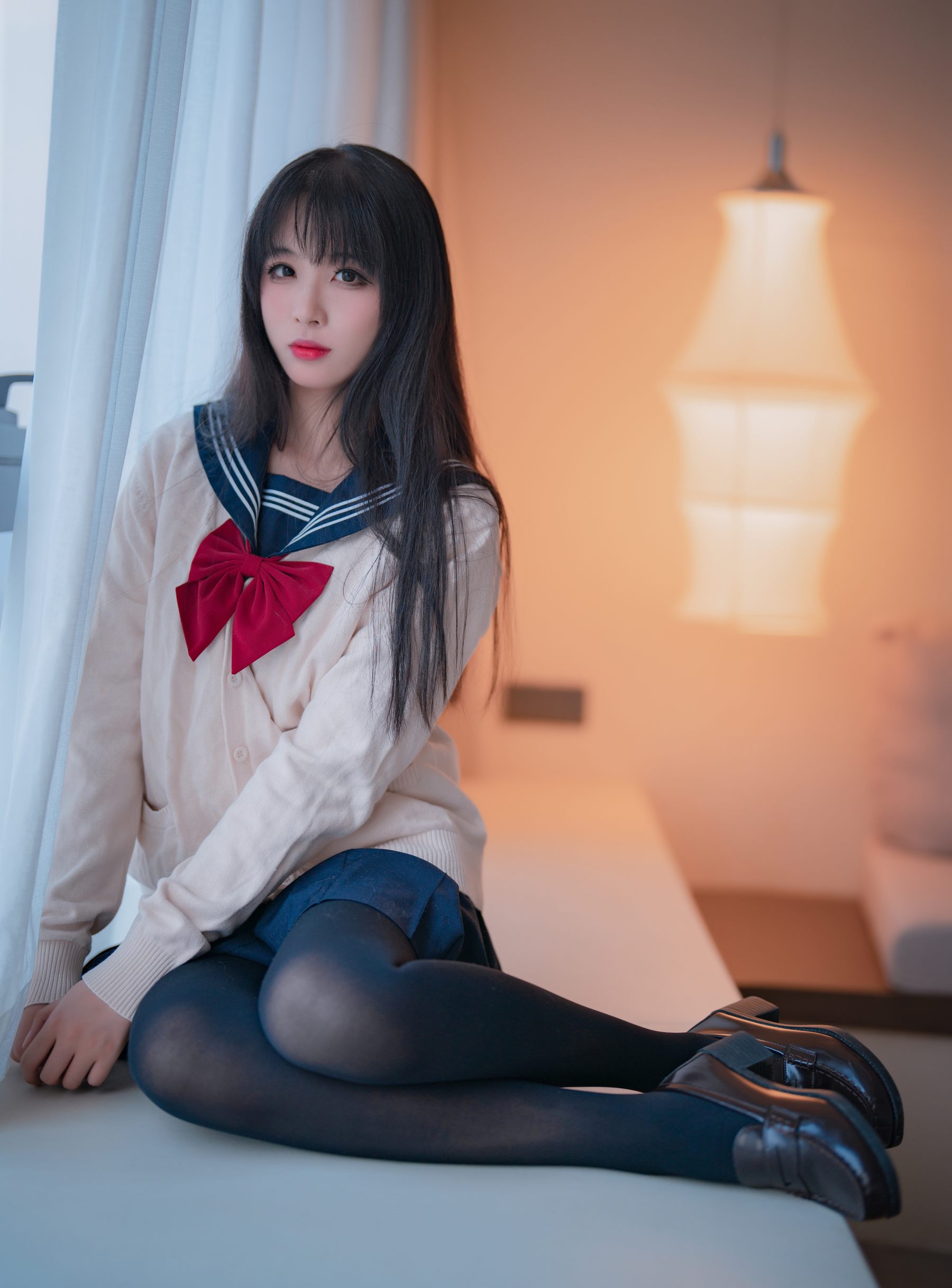 轩萧学姐 - 黑丝JK 2.0  第9张