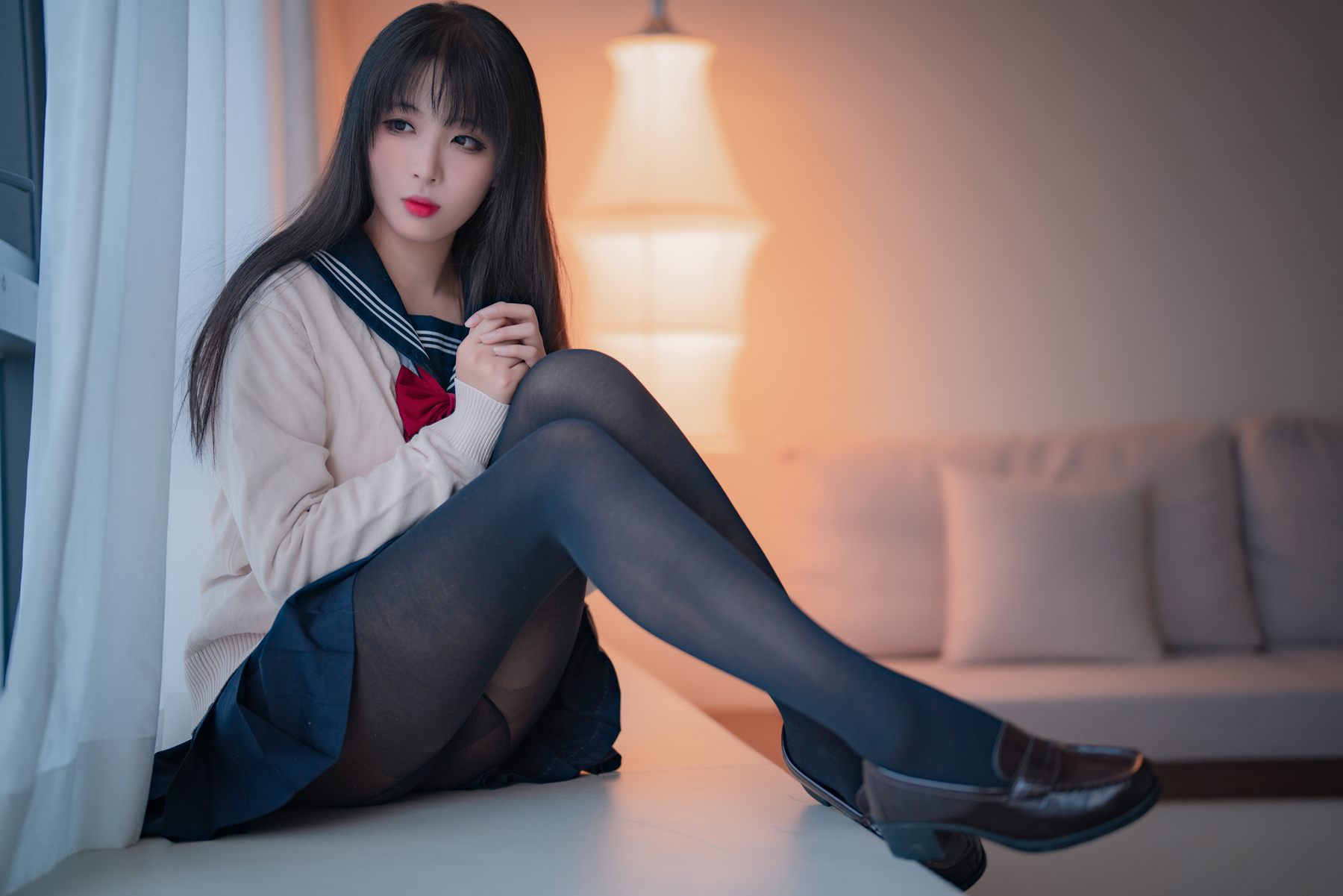 轩萧学姐 - 黑丝JK 2.0  第12张