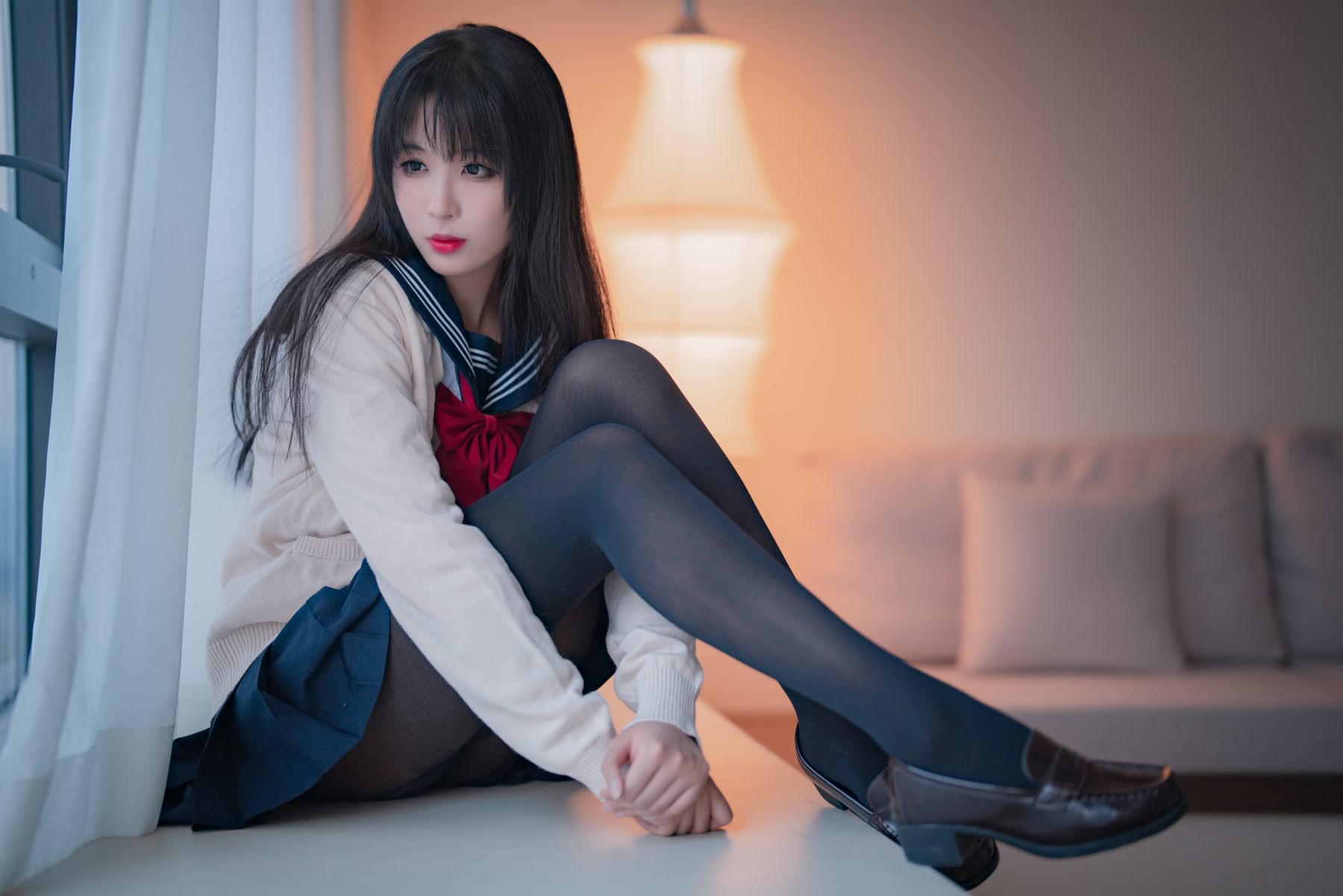 轩萧学姐 - 黑丝JK 2.0  第11张