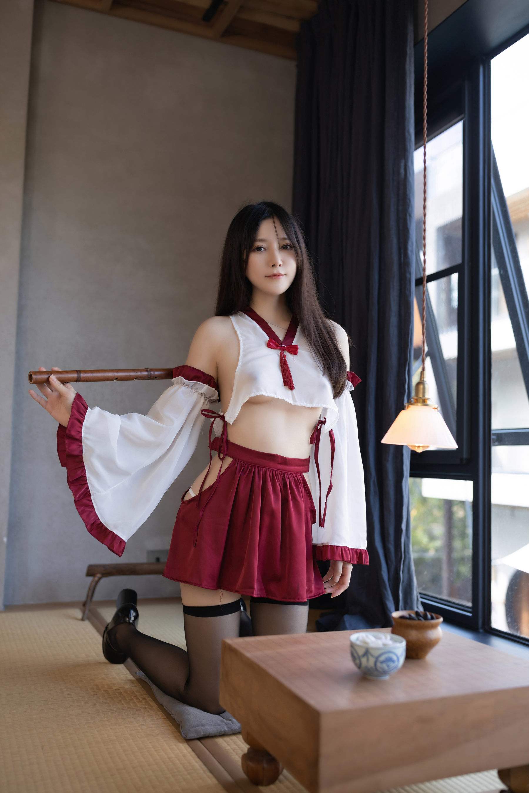 鱼子酱神社巫女写真  第2张