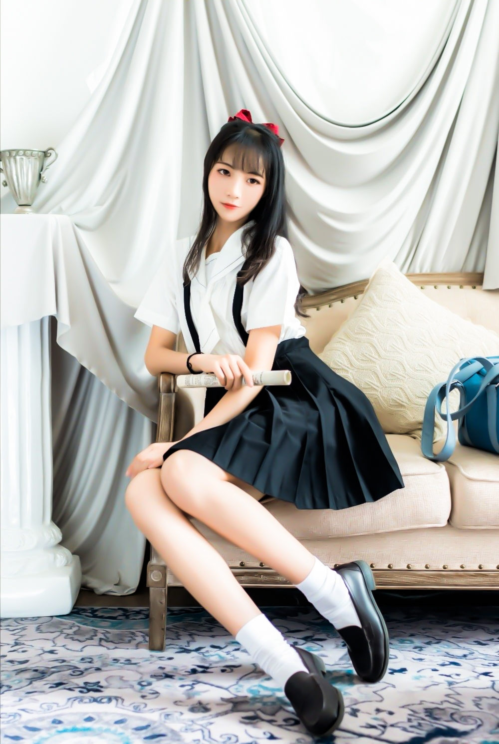 清纯妹子西瓜 - JK制服  第4张