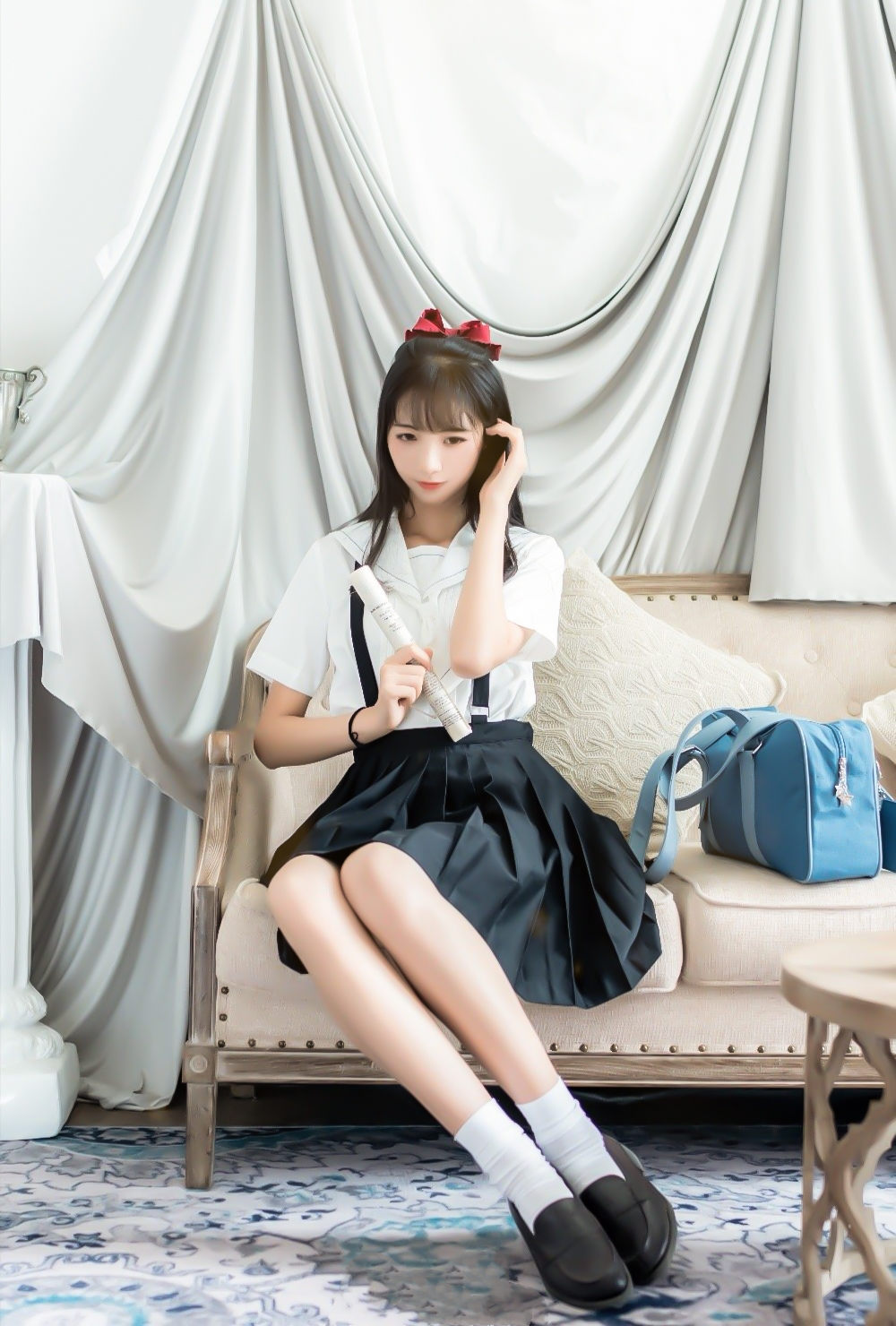清纯妹子西瓜 - JK制服  第3张
