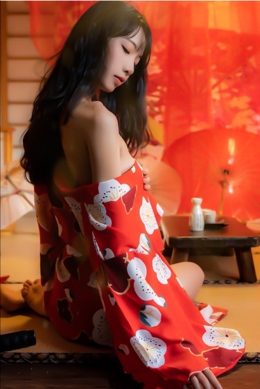 清纯妹子西瓜 - 和服  第4张