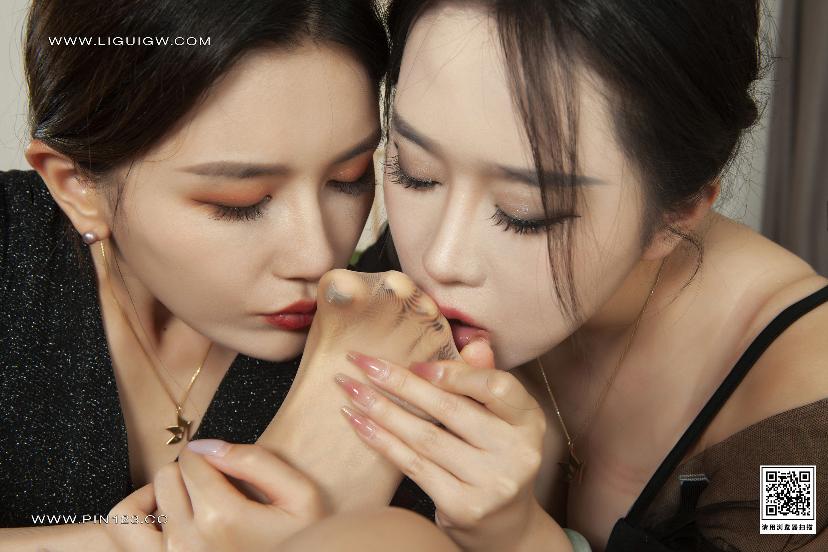[Ligui丽柜] 2023.08.21 七夕情结 甜甜&amp;柒柒  第45张