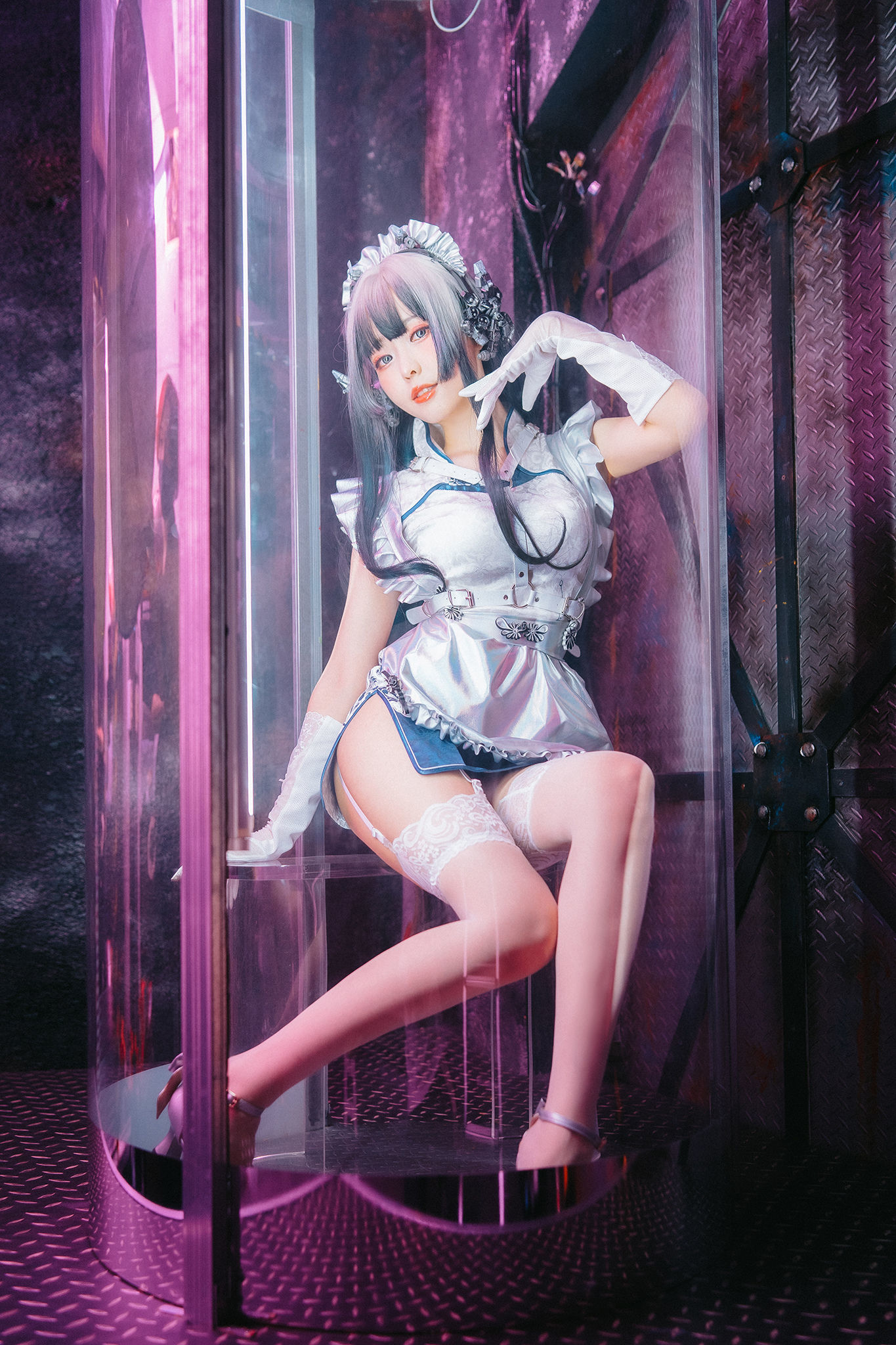 Ely_eee(ElyEE子) - 賽博女僕 青輝石  第11张