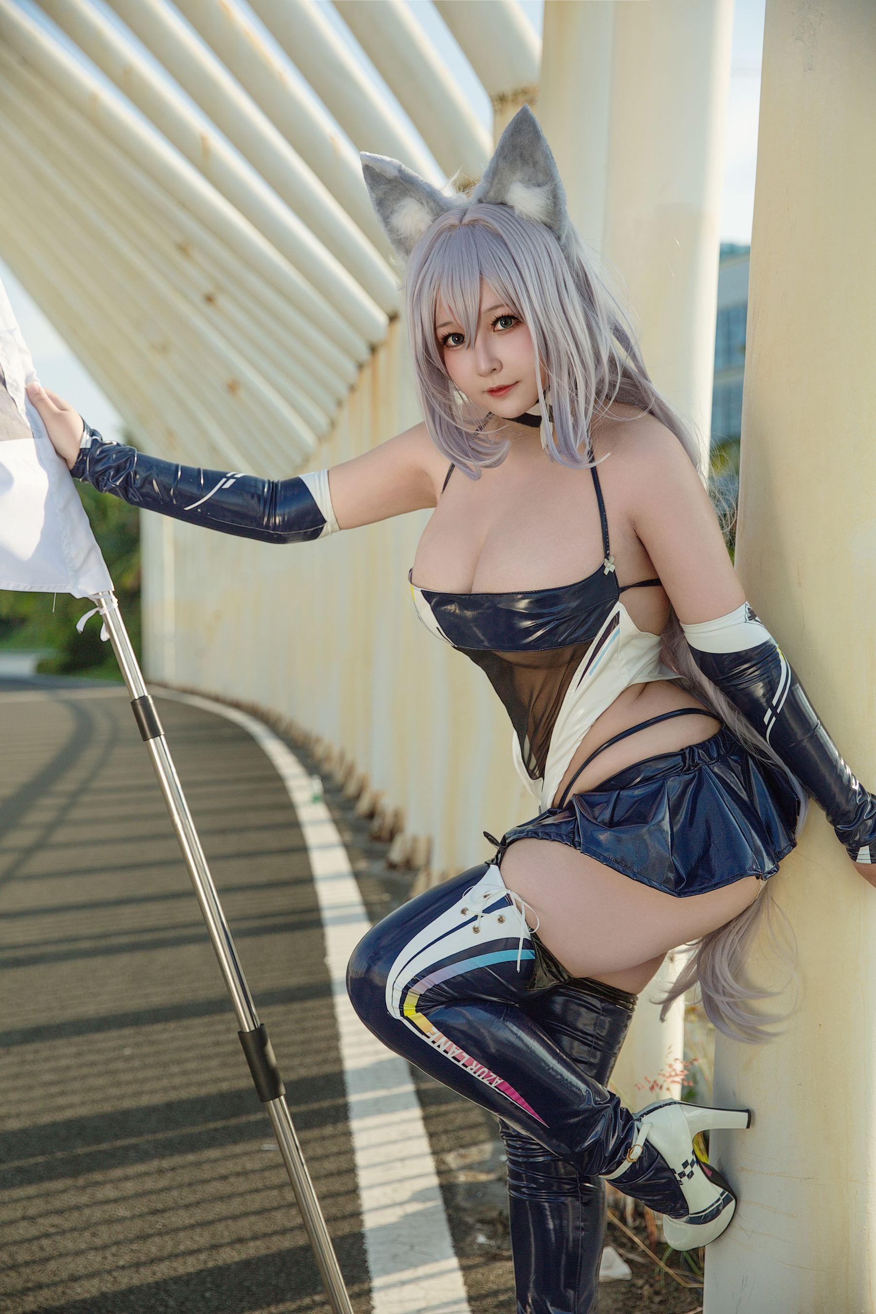 KANEKO_咔喵 - 碧蓝航线 信浓 赛车服&amp;#  第41张