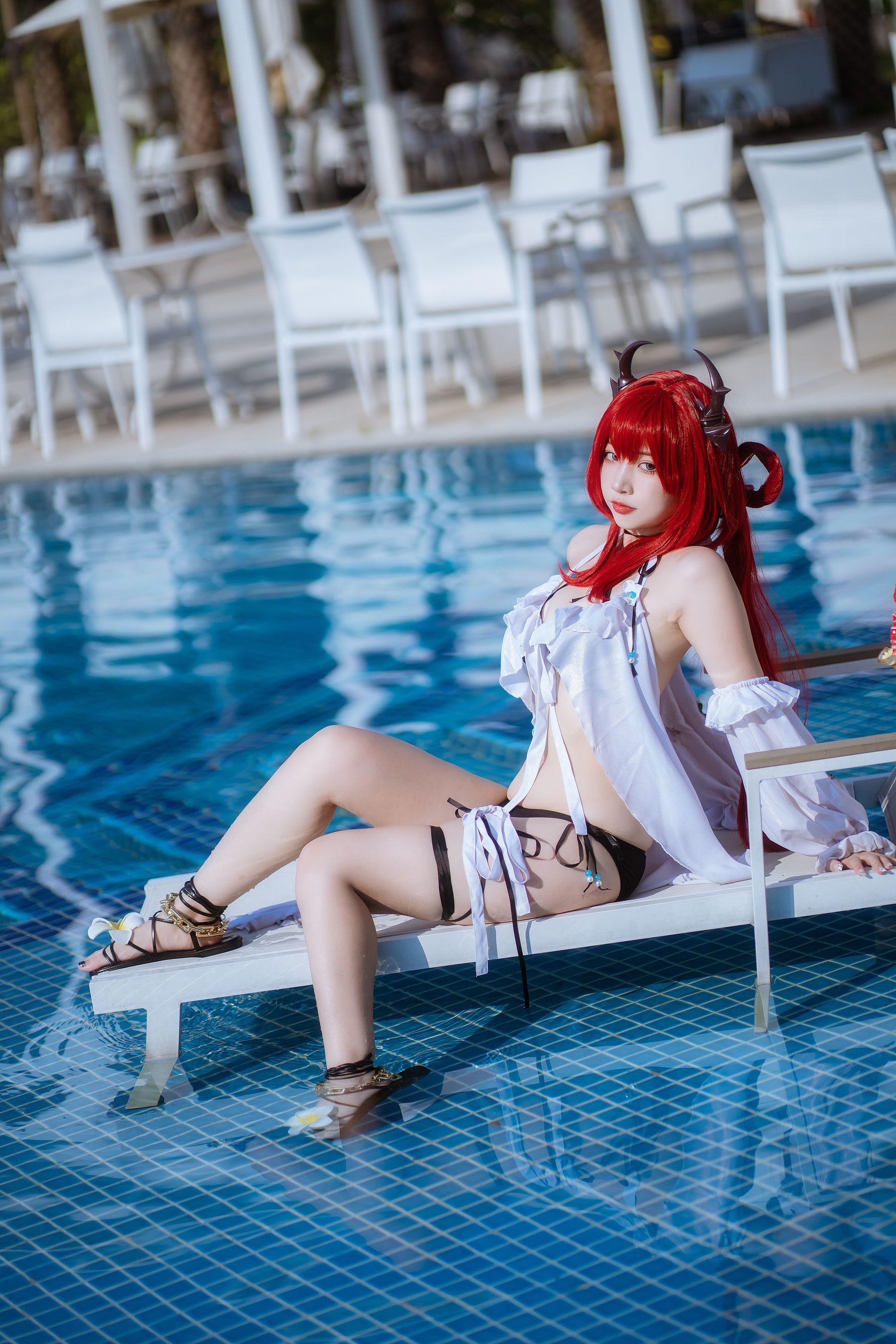 人气Coser 二佐Nisa - 泰拉夏日纪事 史尔特尔泳装  第3张