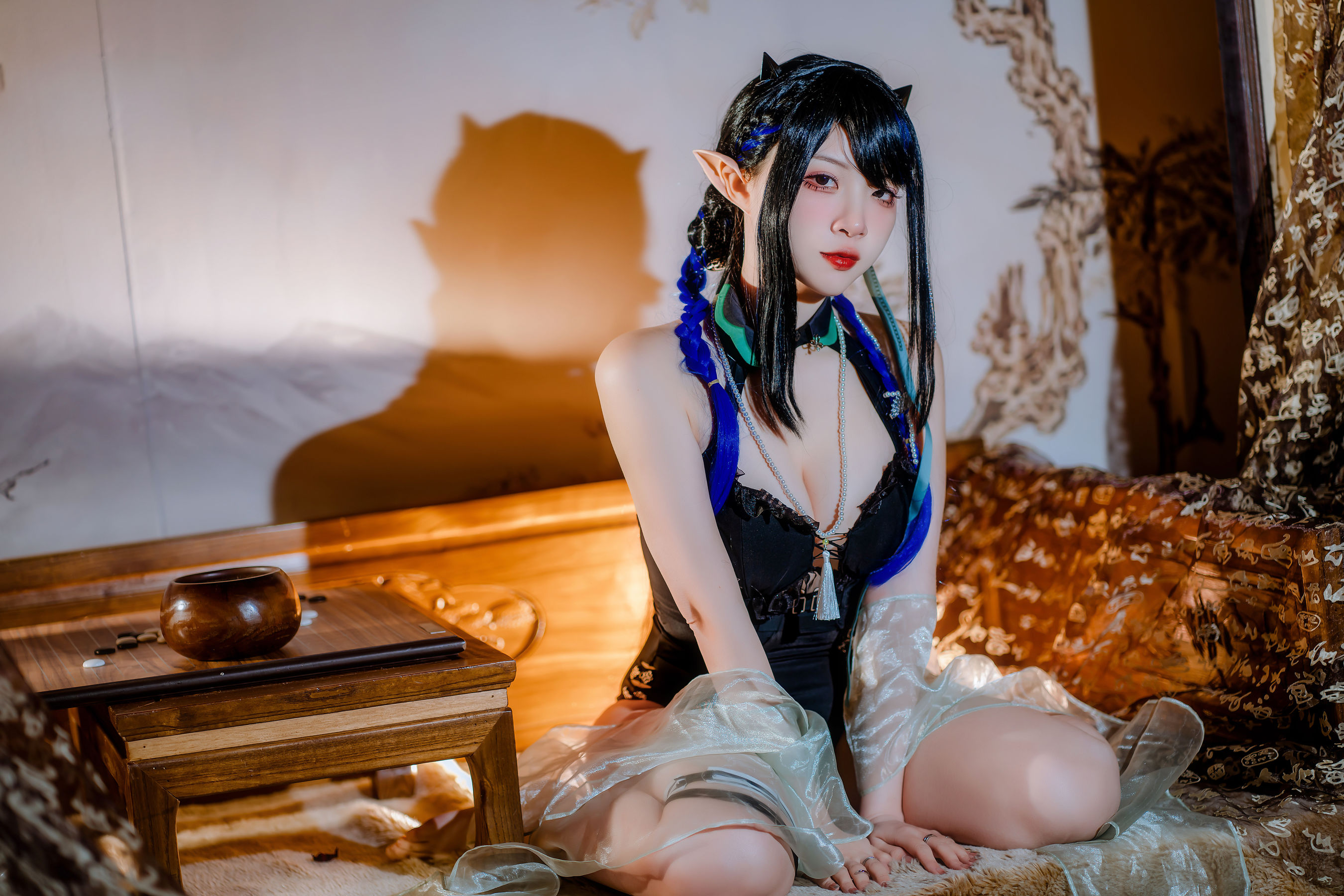 人气Coser 二佐Nisa - 泰拉夏日纪事 方舟夜半泳装  第28张