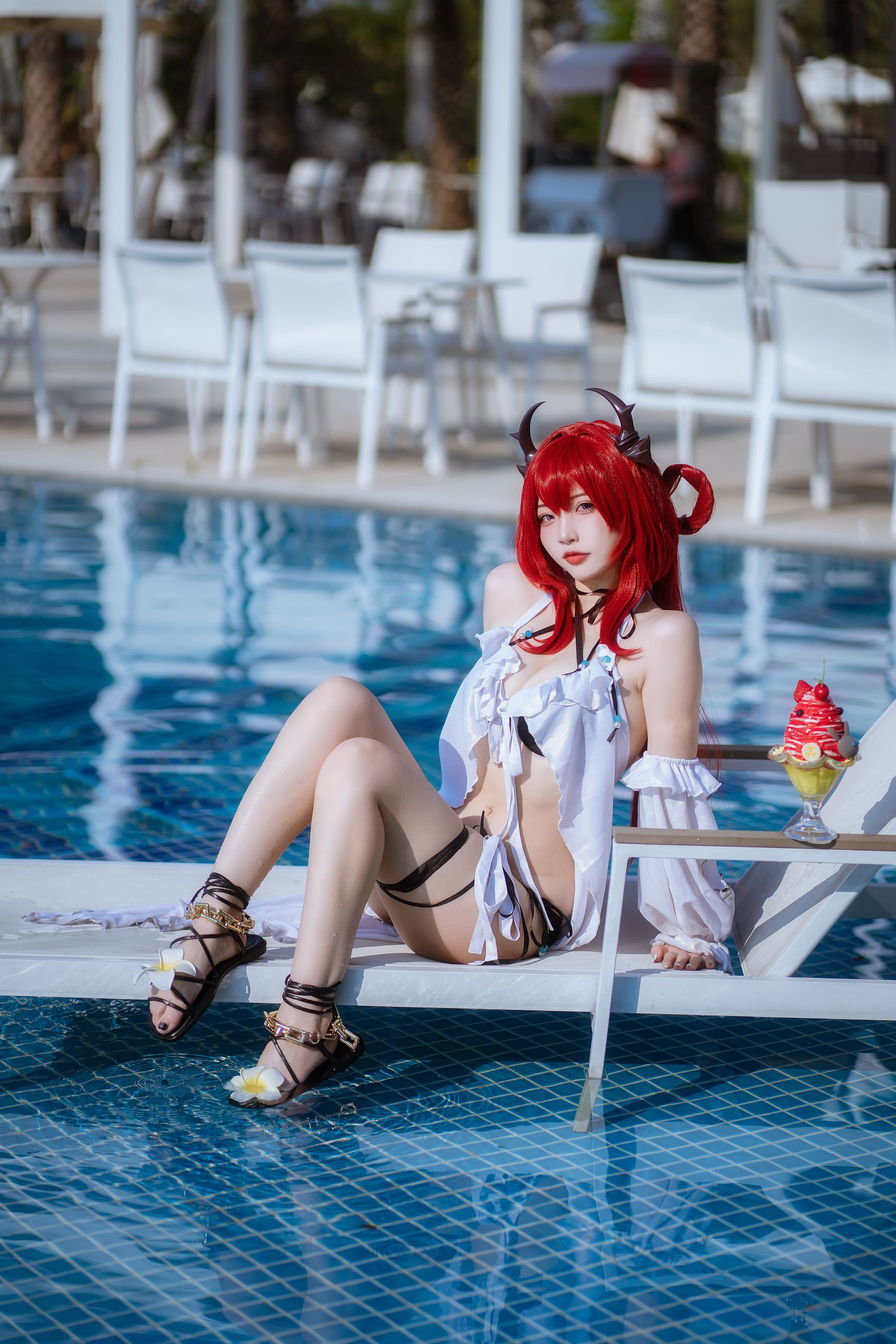 人气Coser 二佐Nisa - 泰拉夏日纪事 史尔特尔泳装  第11张