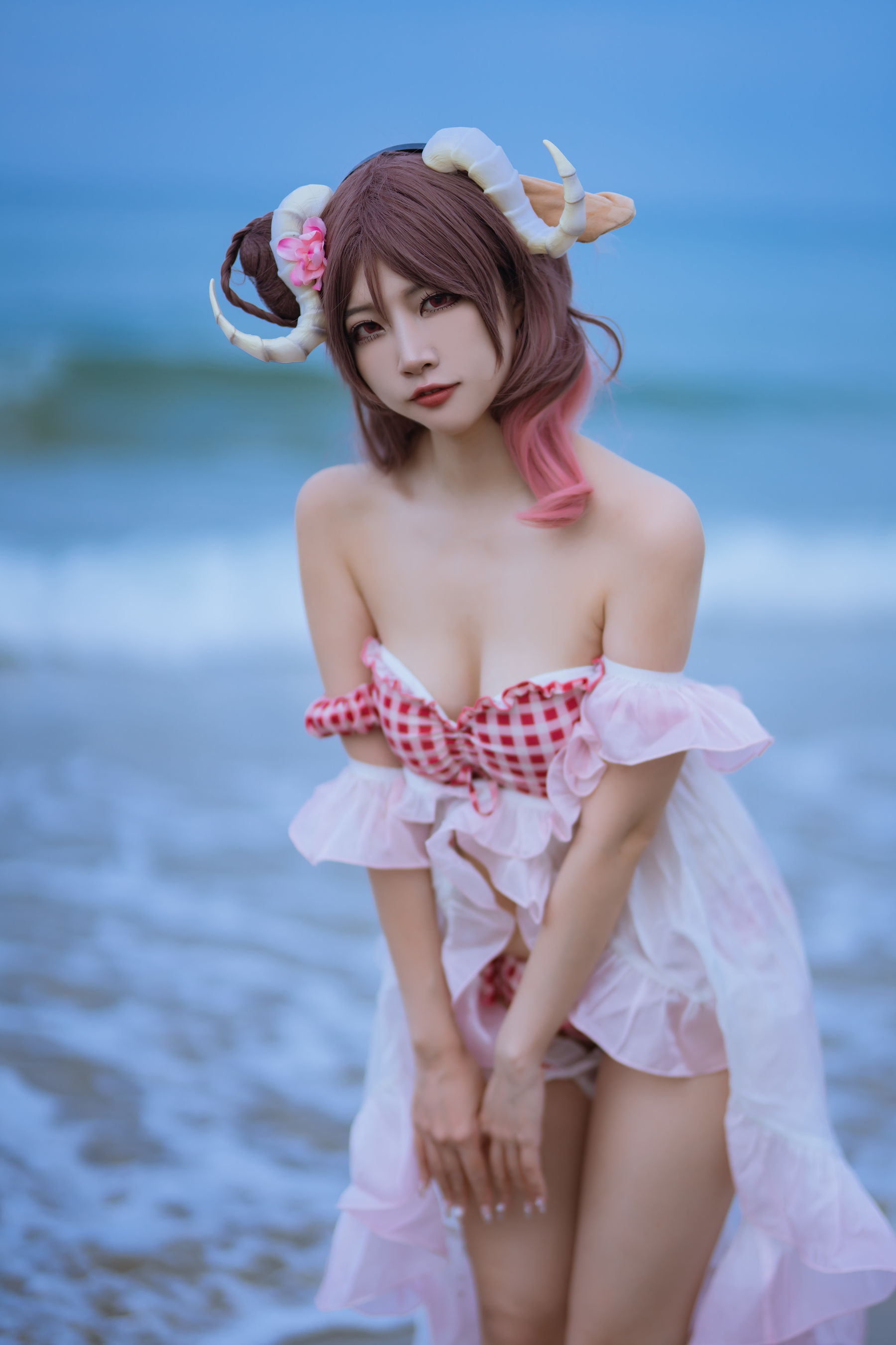 人气Coser 二佐Nisa - 泰拉夏日纪事 艾雅法拉泳装  第22张