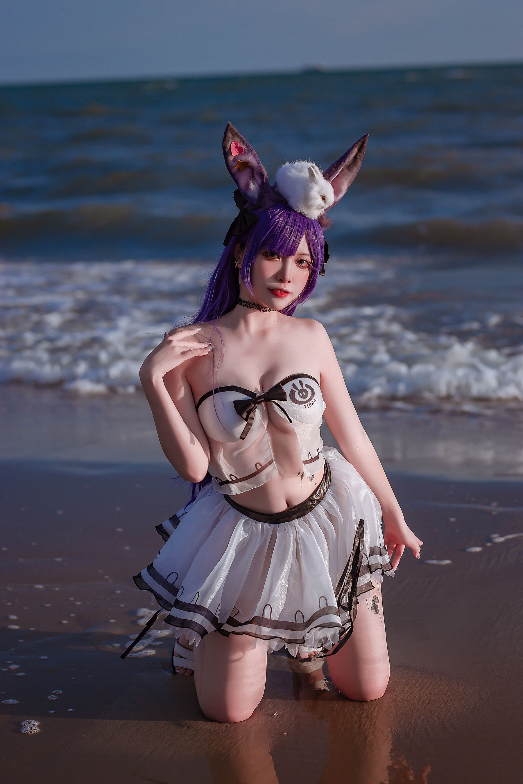 人气Coser 二佐Nisa - 泰拉夏日纪事 方舟暗索泳装  第21张