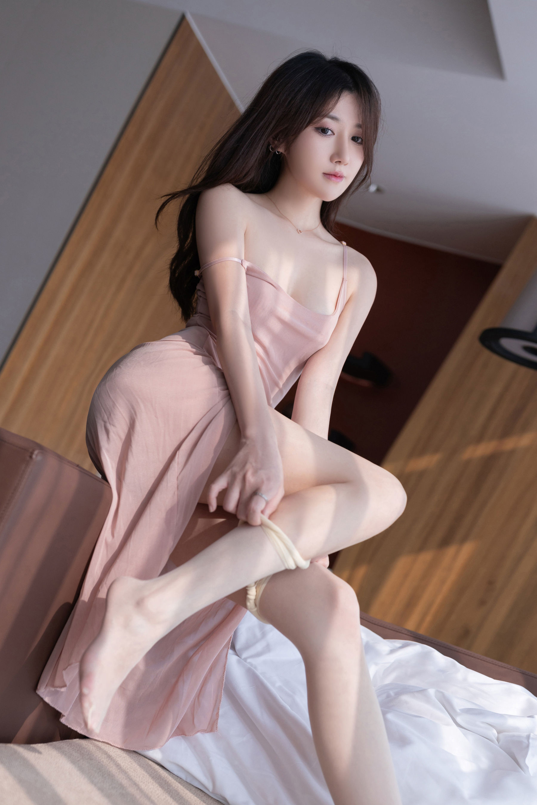鱼子酱 桃粉写真  第55张