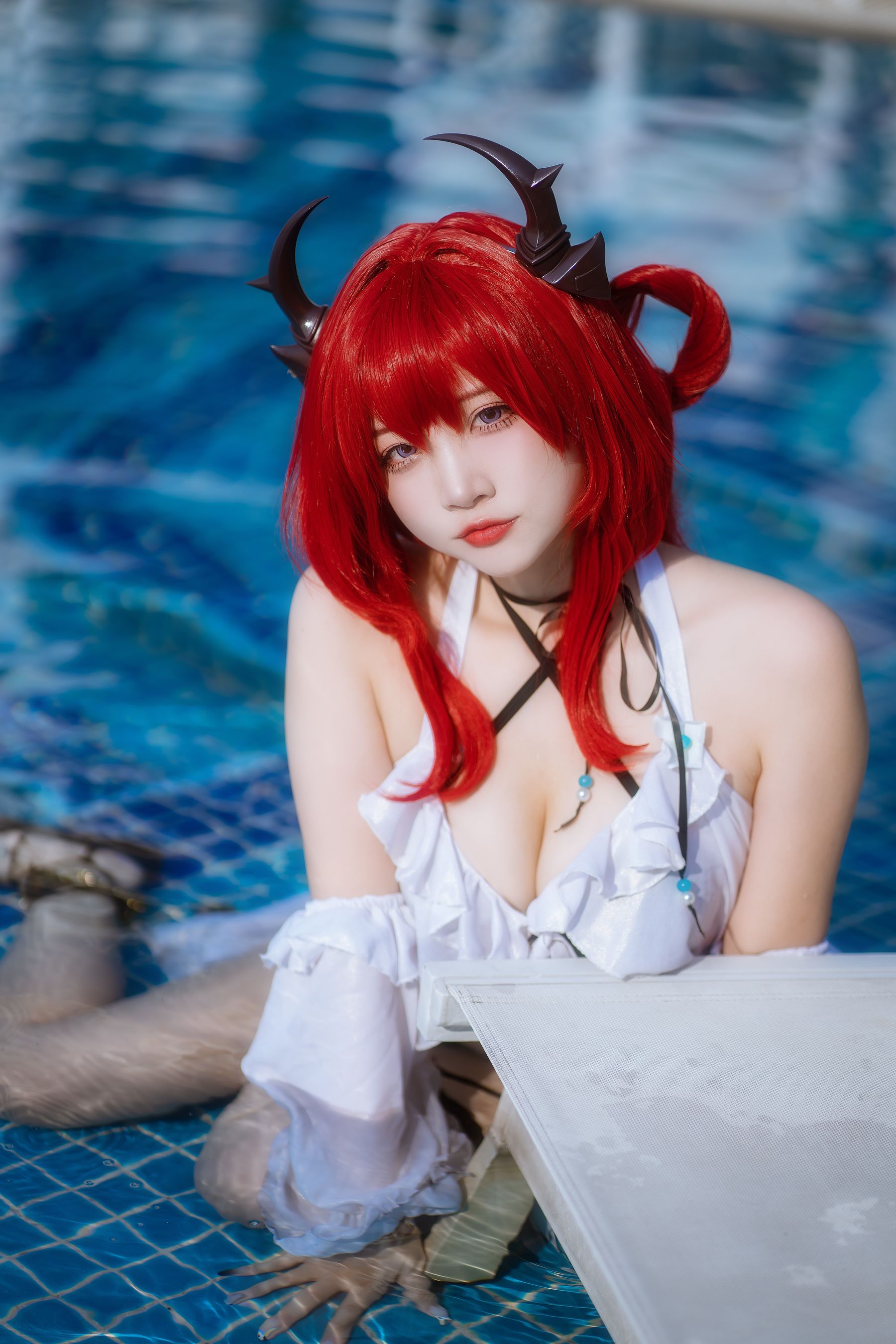 人气Coser 二佐Nisa - 泰拉夏日纪事 史尔特尔泳装  第39张
