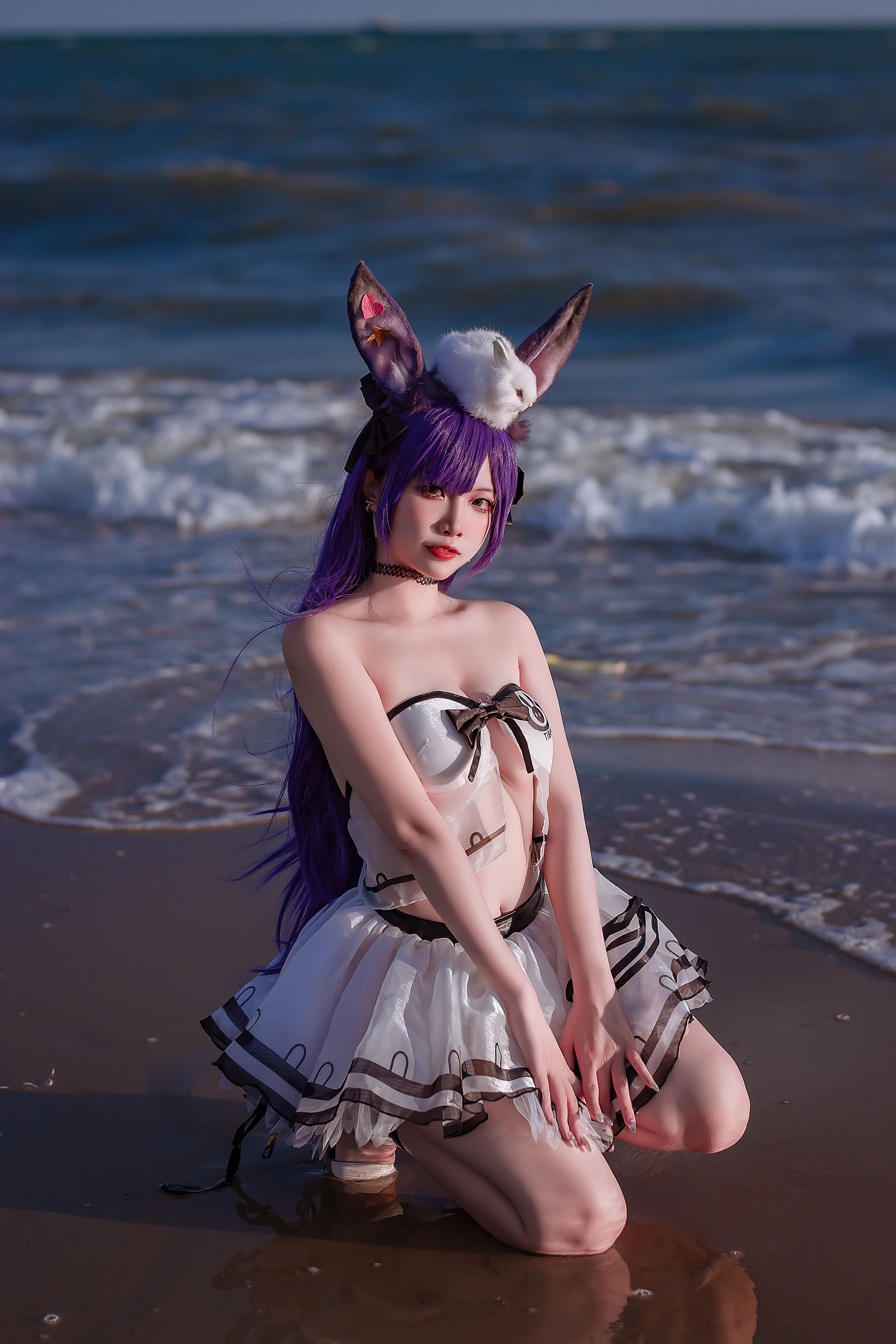 人气Coser 二佐Nisa - 泰拉夏日纪事 方舟暗索泳装  第27张