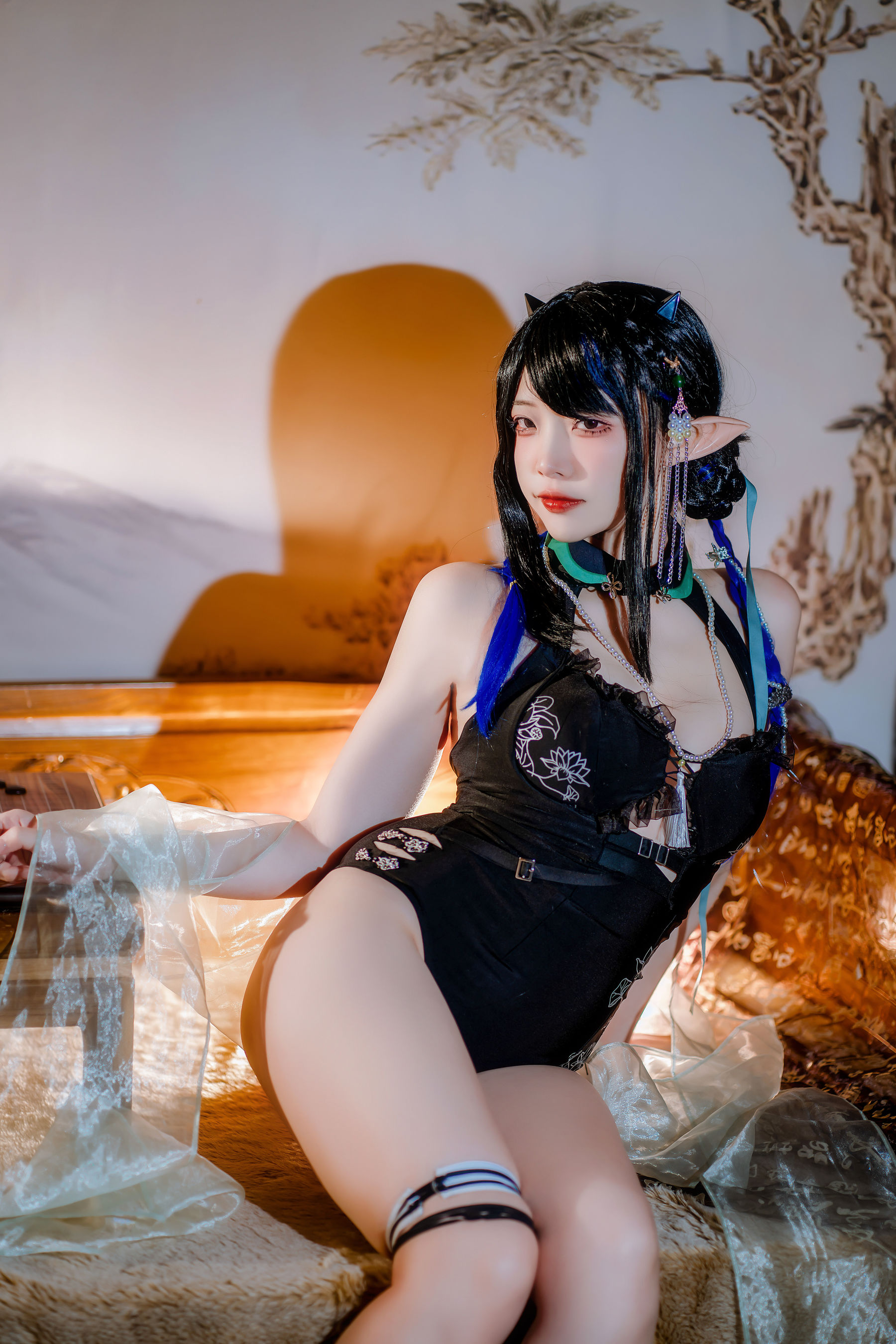 人气Coser 二佐Nisa - 泰拉夏日纪事 方舟夜半泳装  第31张
