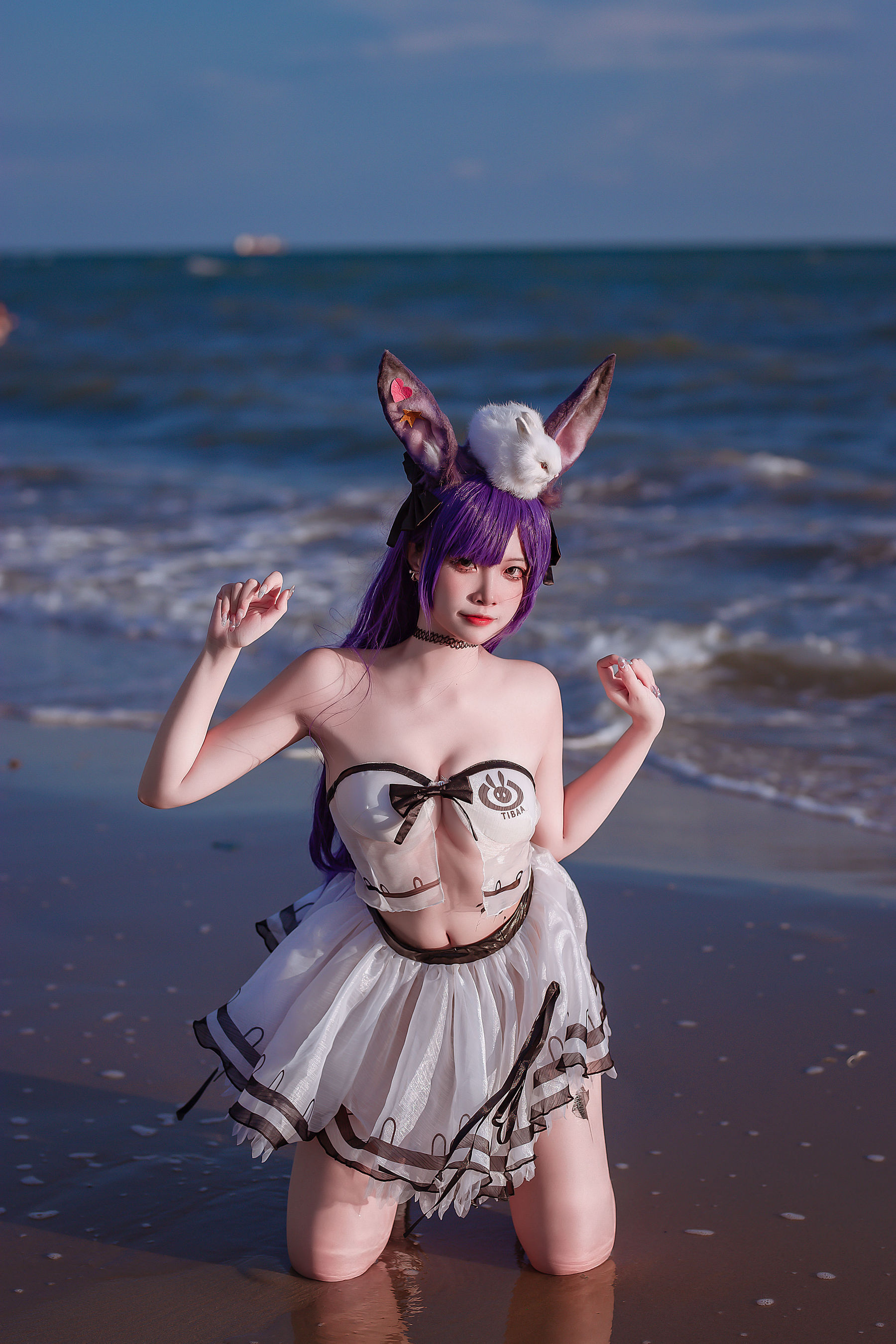 人气Coser 二佐Nisa - 泰拉夏日纪事 方舟暗索泳装  第16张