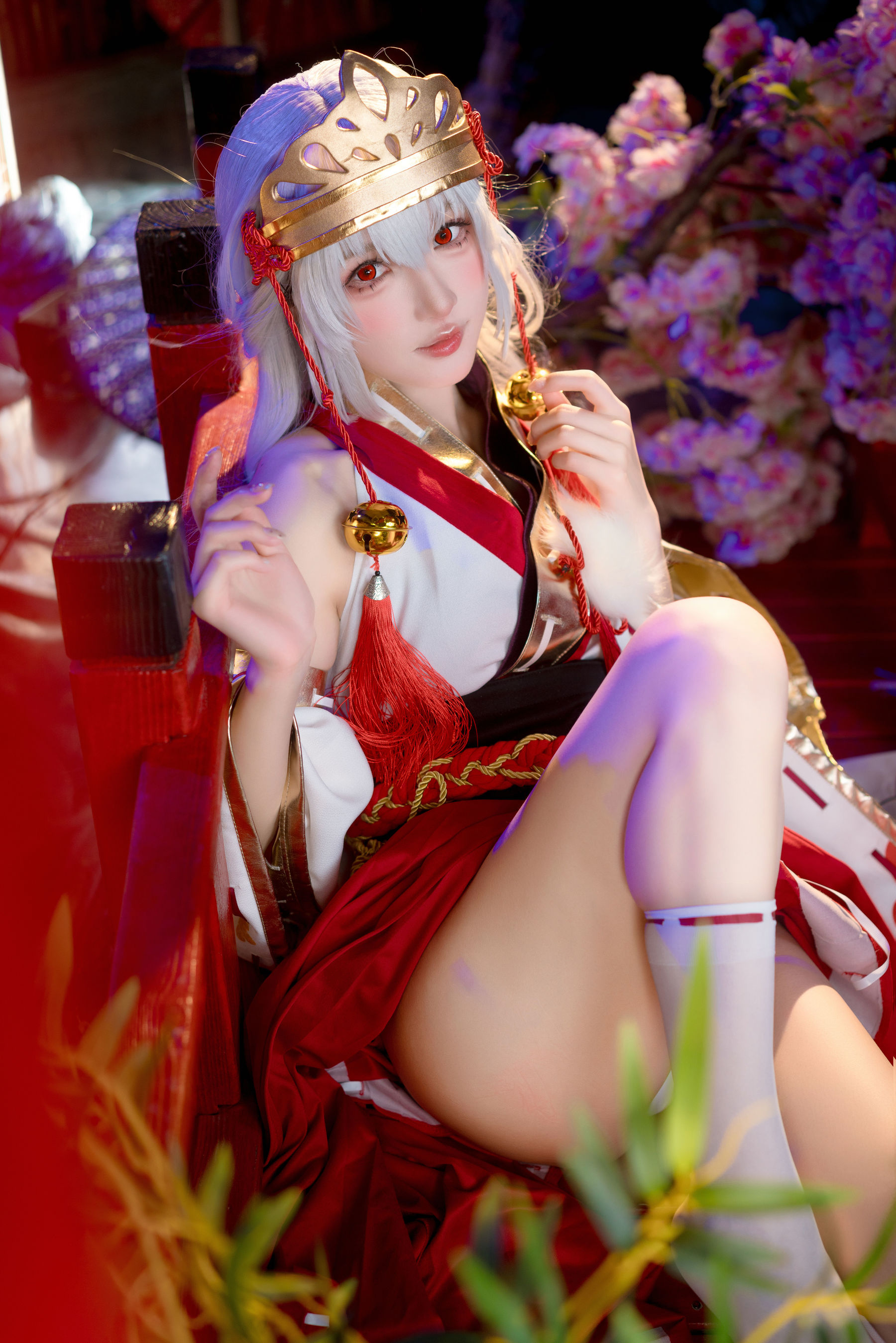 动漫博主阿包也是兔娘 - 樱境物语 巫女浴池  第15张