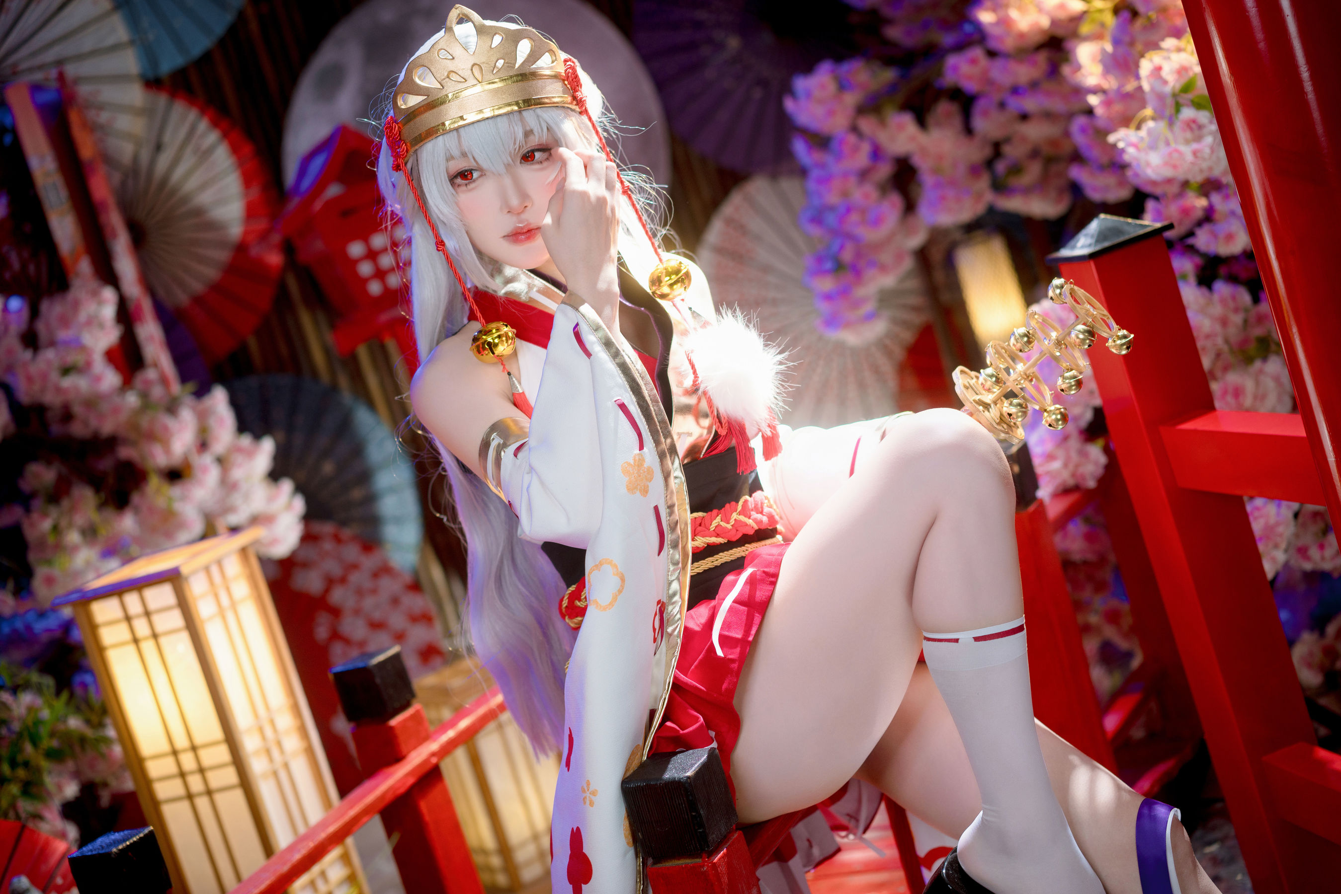 动漫博主阿包也是兔娘 - 樱境物语 巫女浴池  第11张