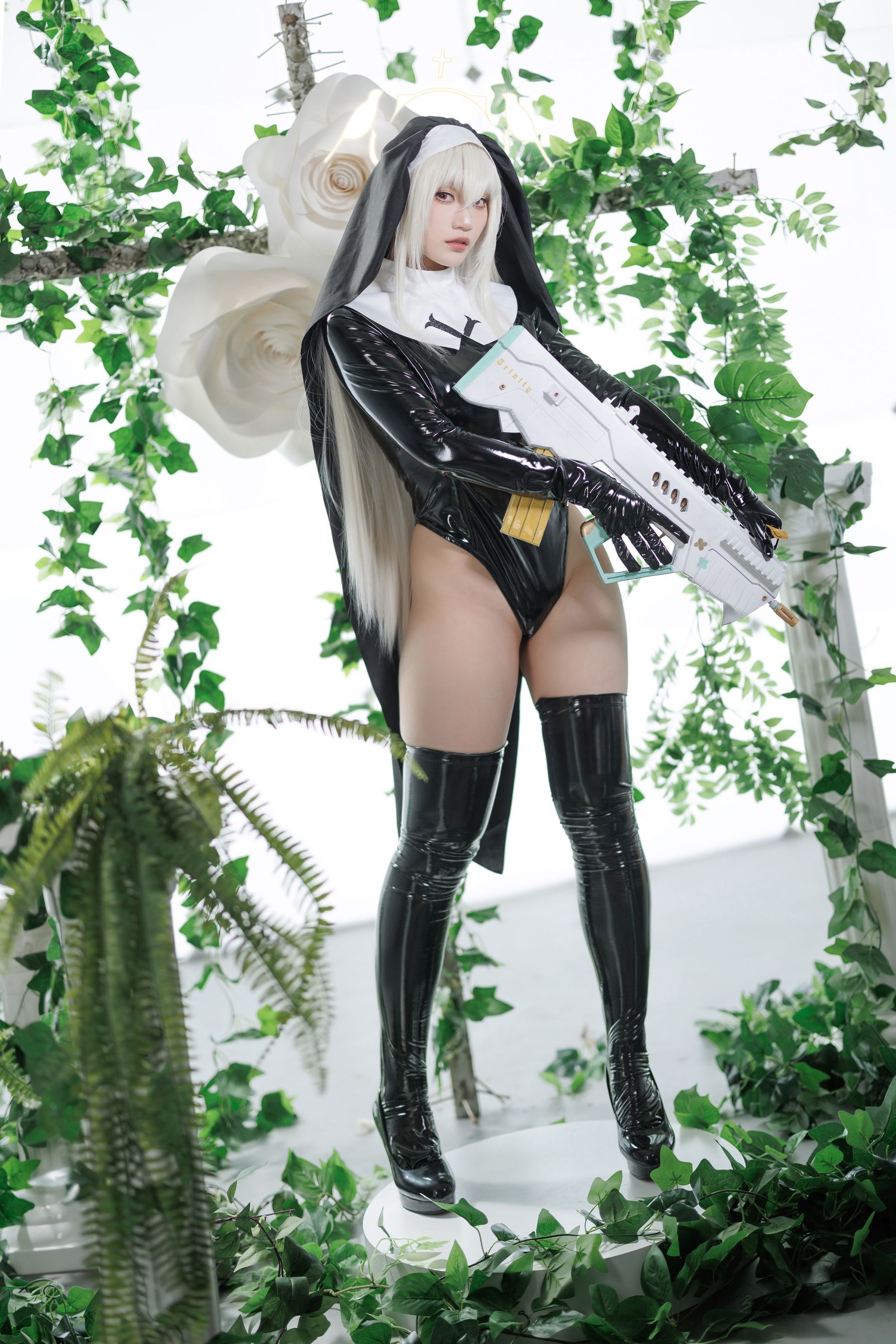 微博COS妹子Cien恩恩 - 碧蓝档案 歌住樱子  第11张