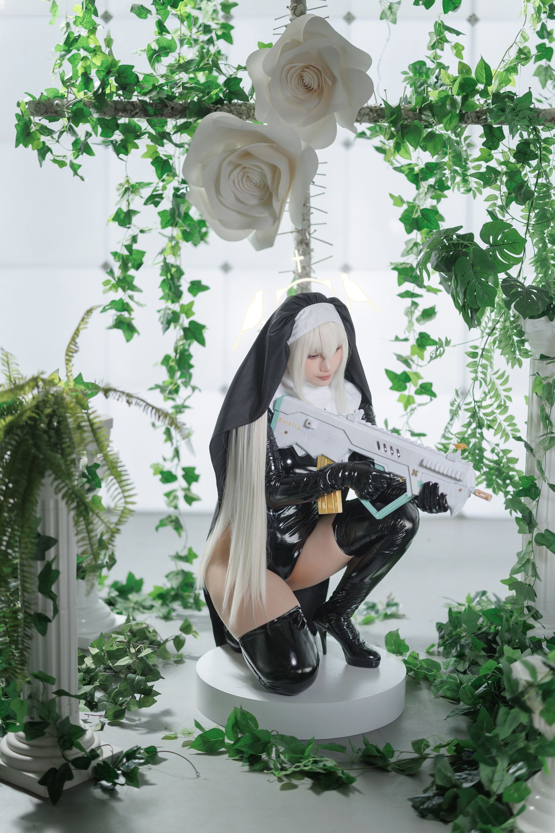 微博COS妹子Cien恩恩 - 碧蓝档案 歌住樱子  第18张