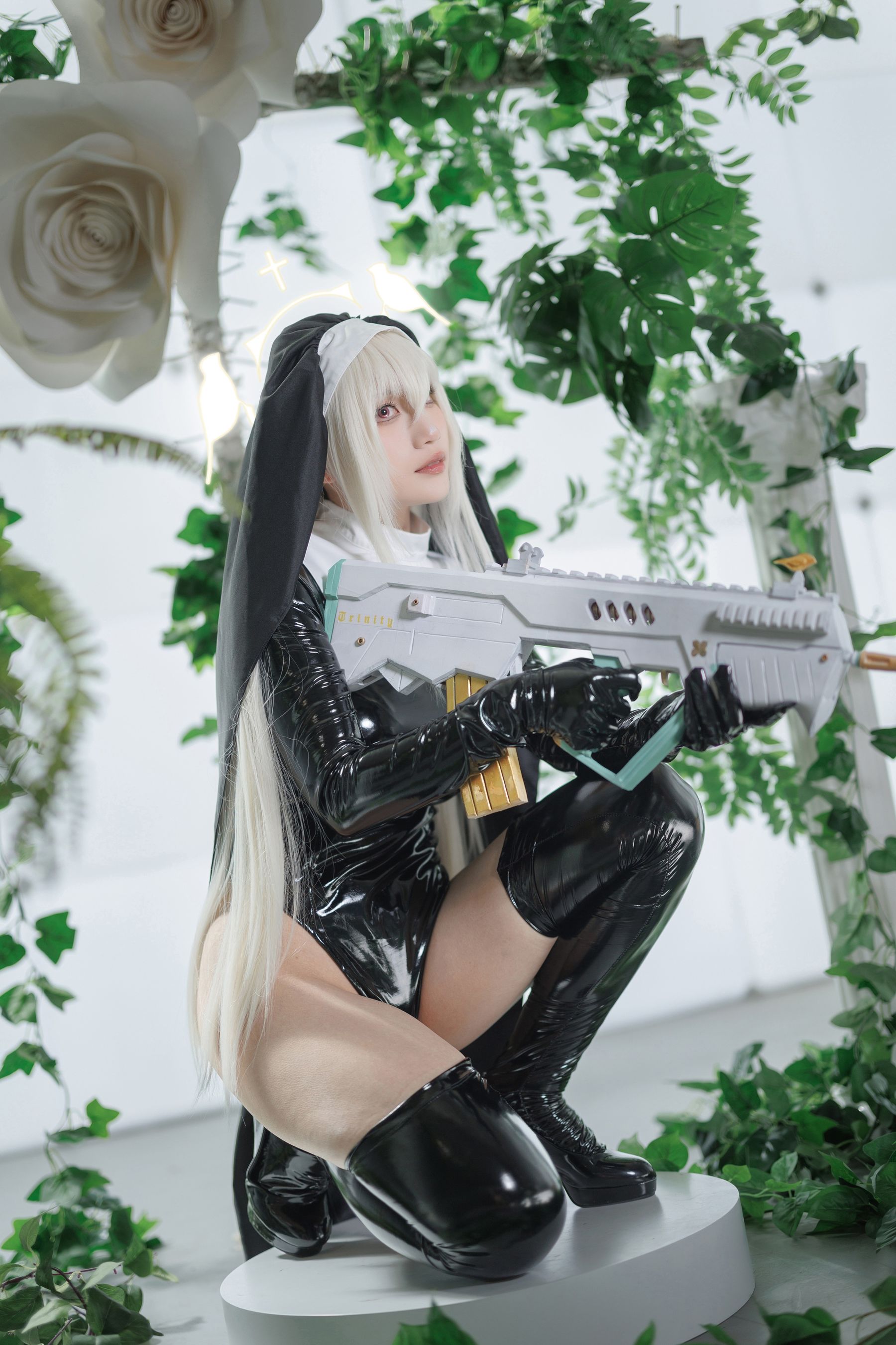 微博COS妹子Cien恩恩 - 碧蓝档案 歌住樱子  第19张