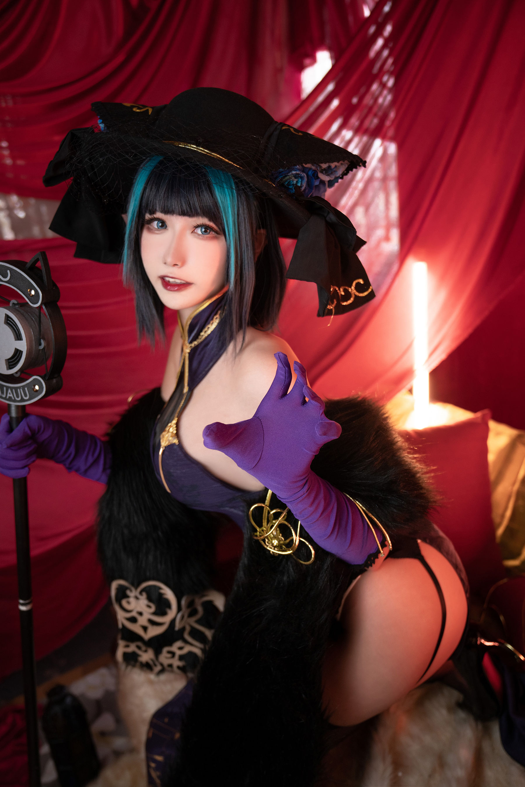 微博妹子Momoko葵葵 - 碧蓝航线柴郡 音乐绚烂CaitSith  第19张