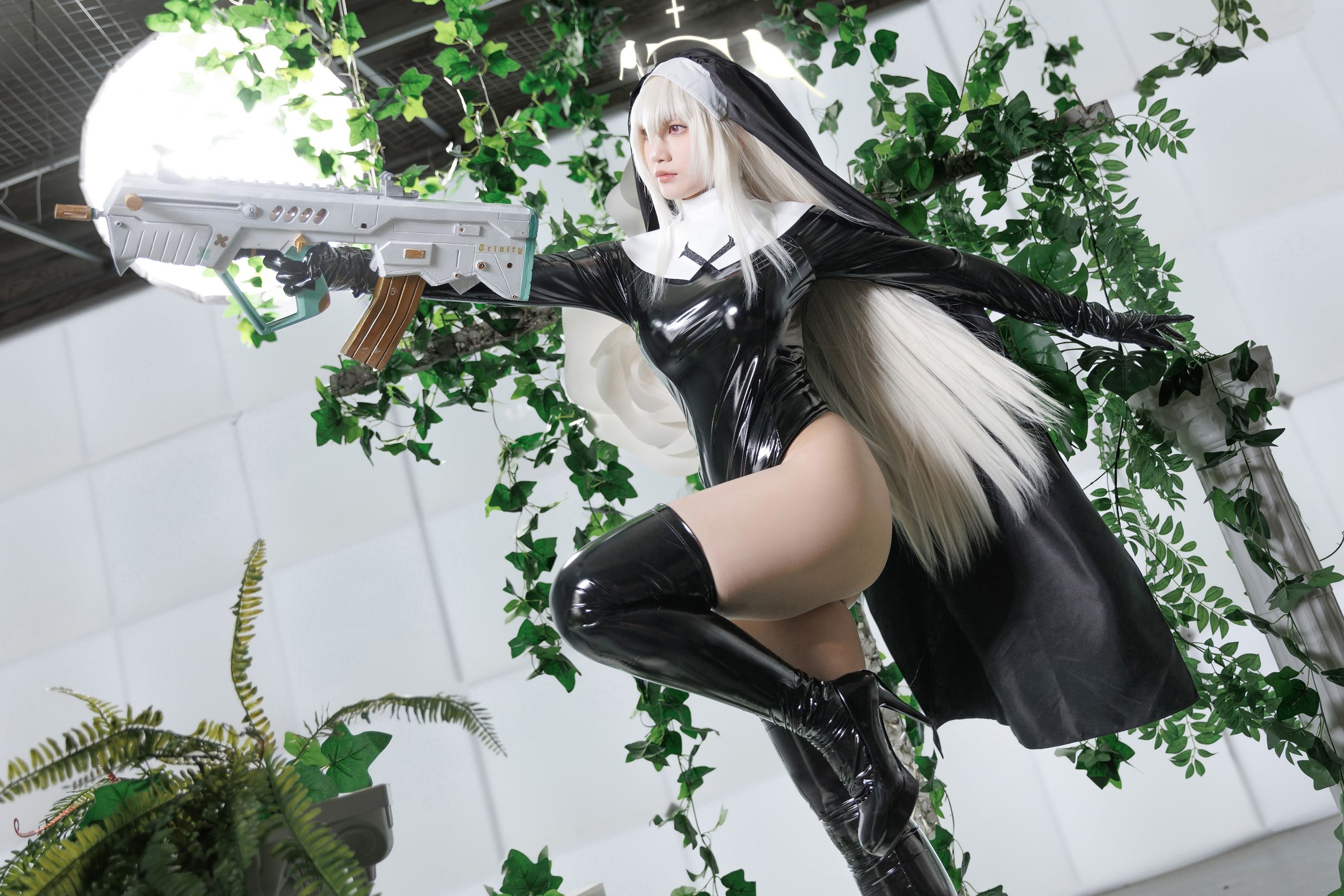 微博COS妹子Cien恩恩 - 碧蓝档案 歌住樱子  第14张