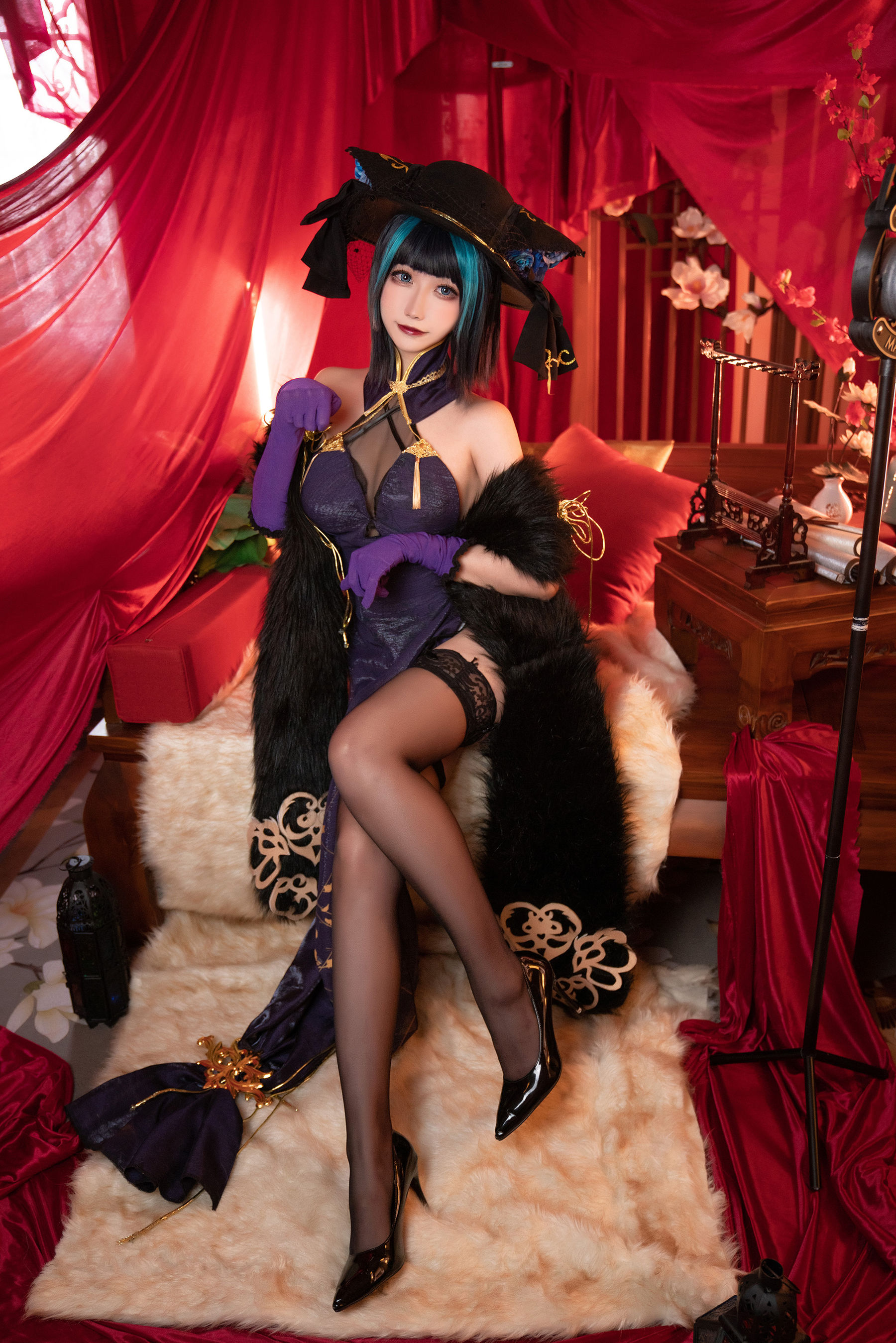 微博妹子Momoko葵葵 - 碧蓝航线柴郡 音乐绚烂CaitSith  第14张