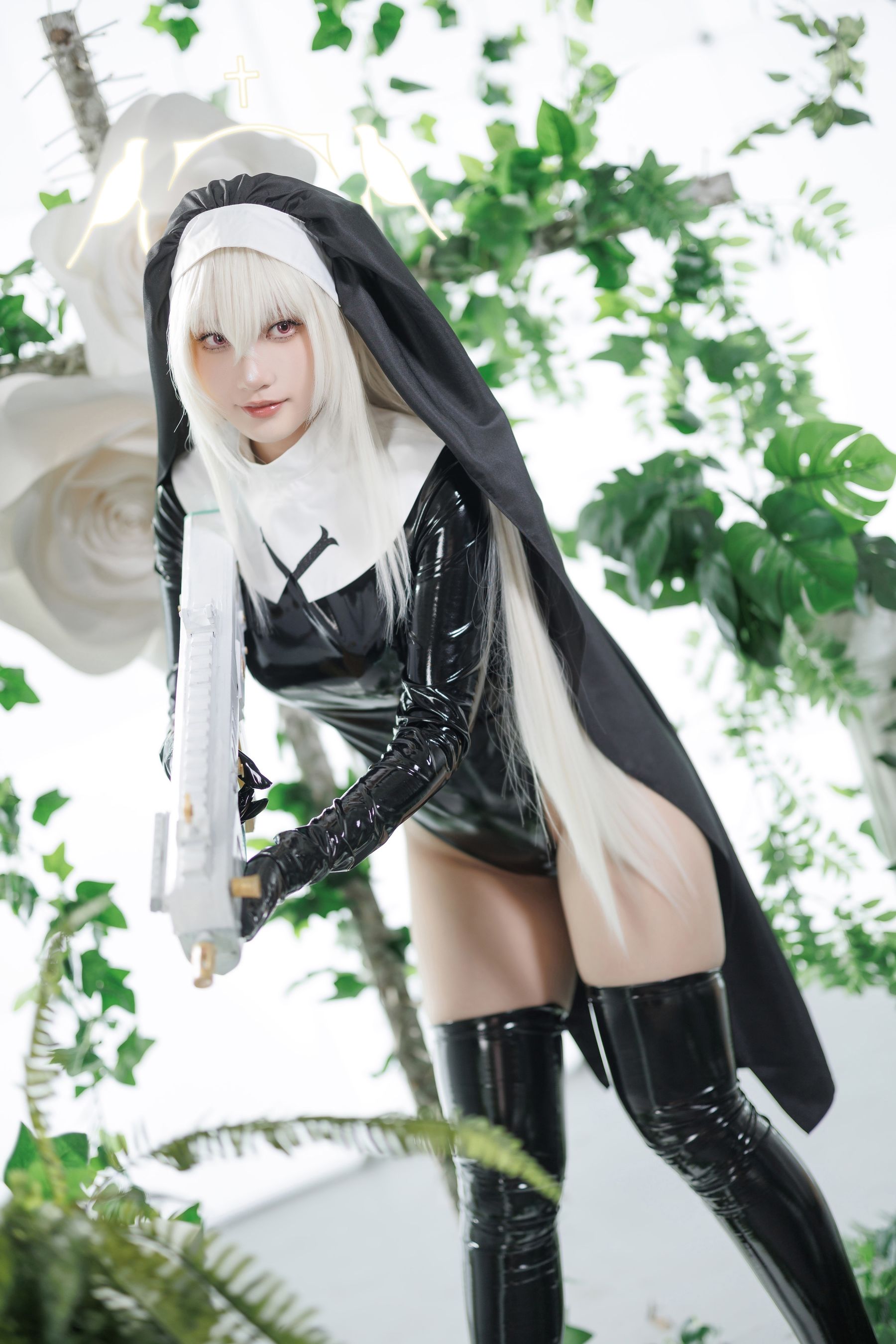 微博COS妹子Cien恩恩 - 碧蓝档案 歌住樱子  第13张