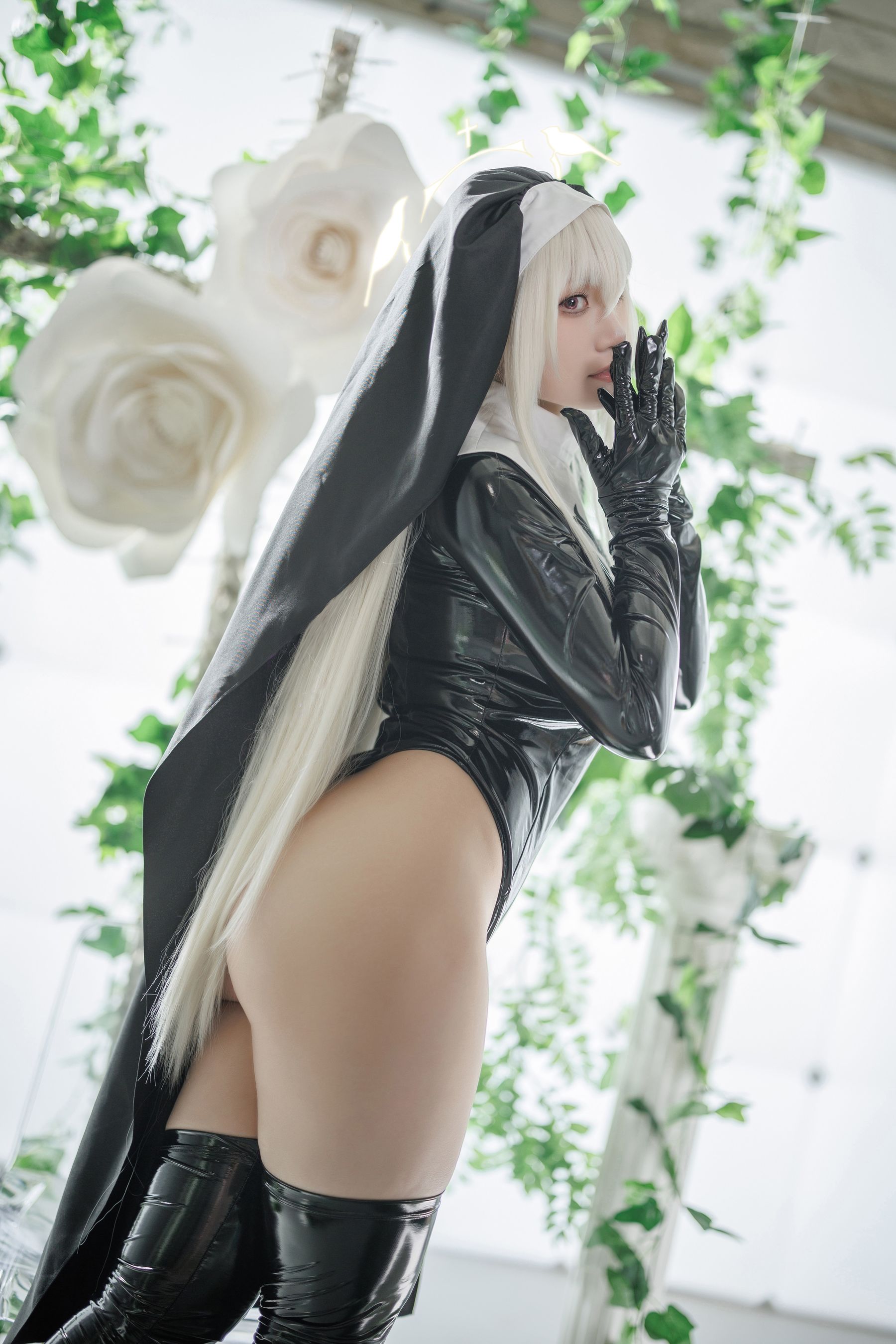 微博COS妹子Cien恩恩 - 碧蓝档案 歌住樱子  第35张