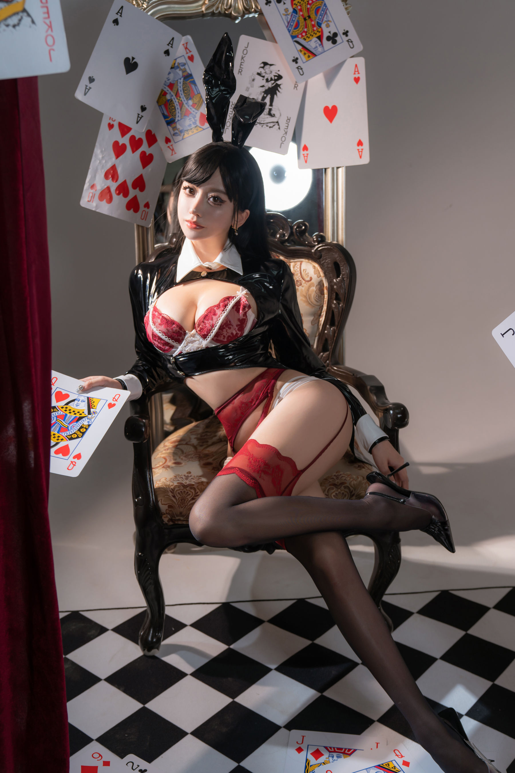 斗鱼米线线sama写真 - 生日限定 兔女郎  第2张