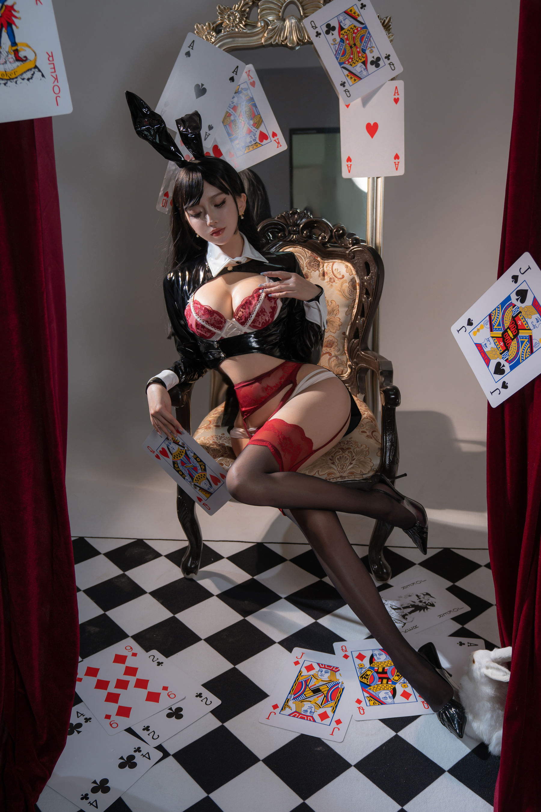 斗鱼米线线sama写真 - 生日限定 兔女郎  第1张