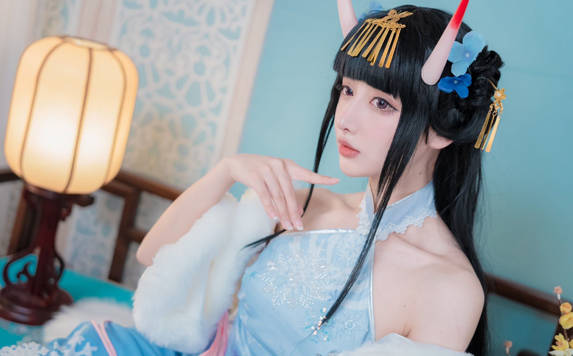 紫氯氯 - 能代 貅 旗袍  第21张